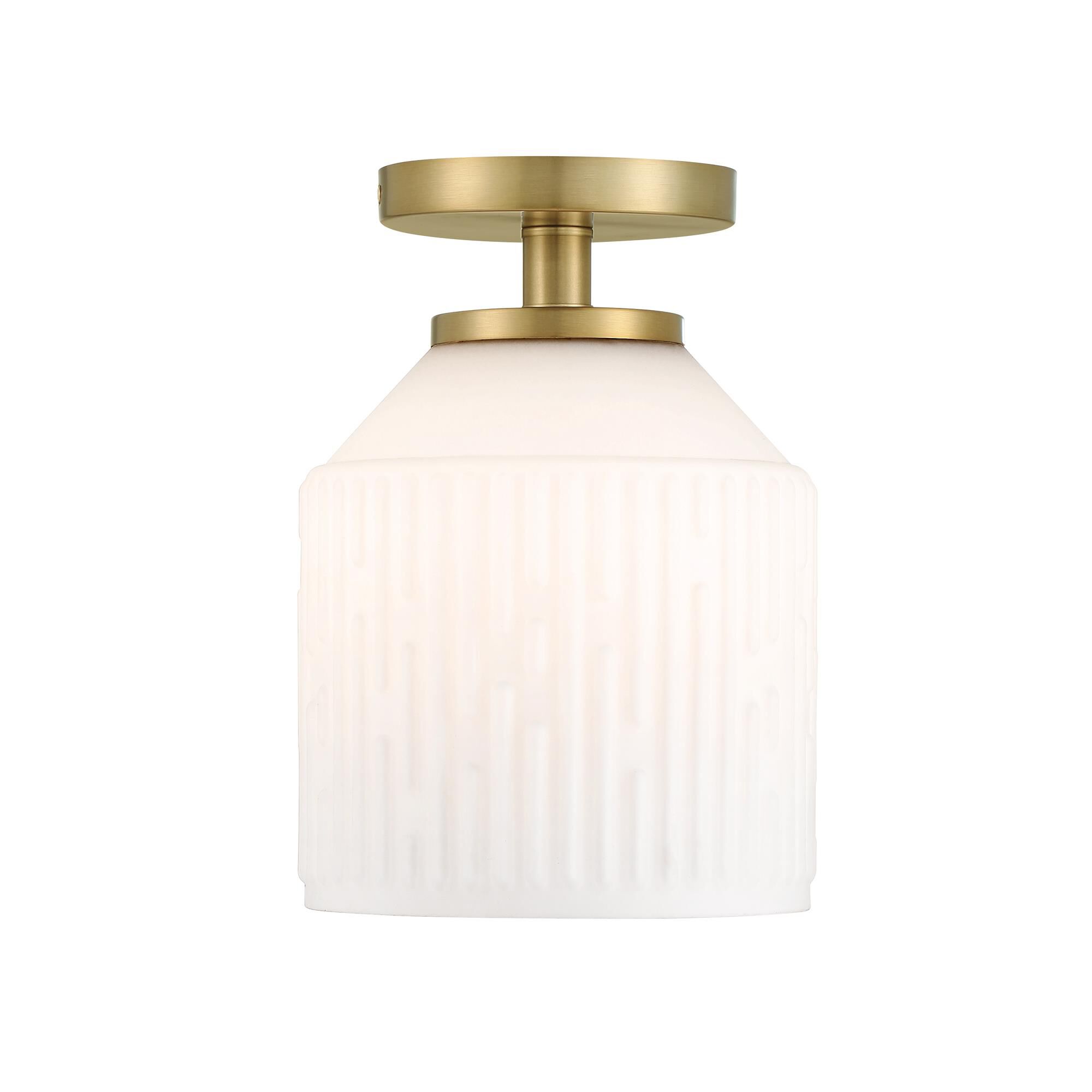 Ele 7 Inch 1 Light Semi Flush Mount by Designers Fountain