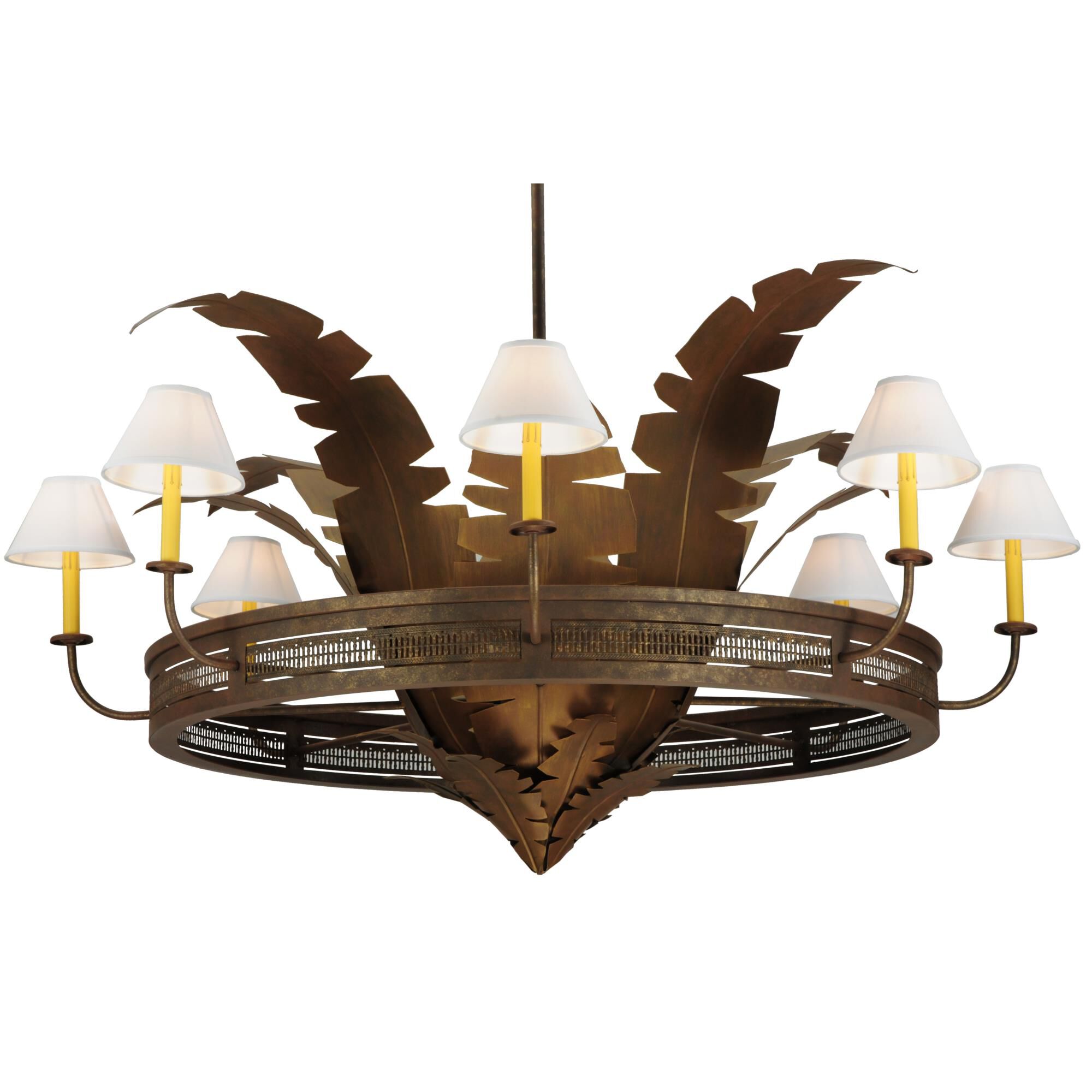 Banana Bamboo 59 Inch 6 Light Chandelier by Meyda Lighting