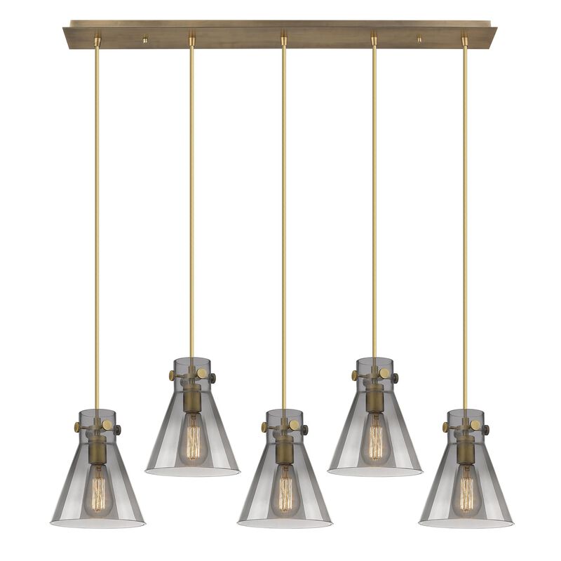 Bruno Marashlian Newton Cone 39 Inch 5 Light Linear Suspension Light by Innovations Lighting