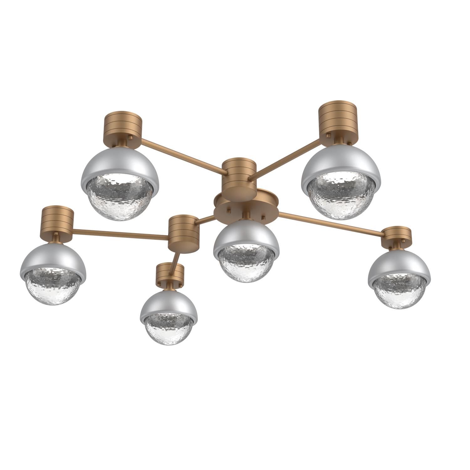 Levi Wilson Cabochon 42 Inch Flush Mount by Hammerton Studio