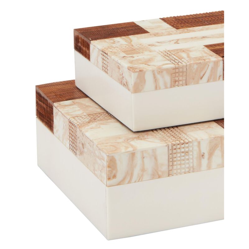 1940s Box Set of 2 Accent Box by Currey and Company
