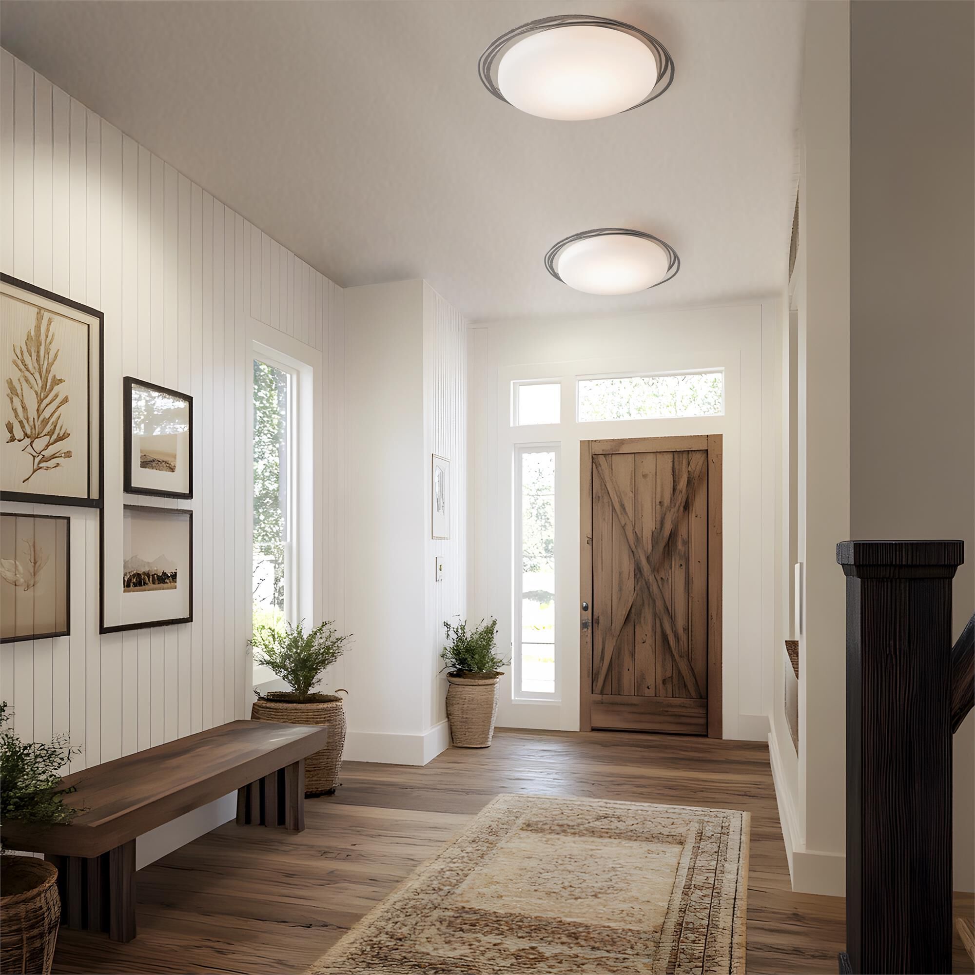 Nova 29 Inch Flush Mount by Hubbardton Forge