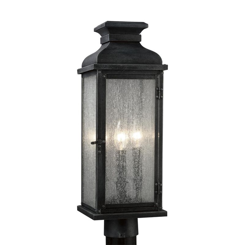 Sean Lavin Pediment 20 Inch Outdoor Post Lamp by Visual Comfort Studio