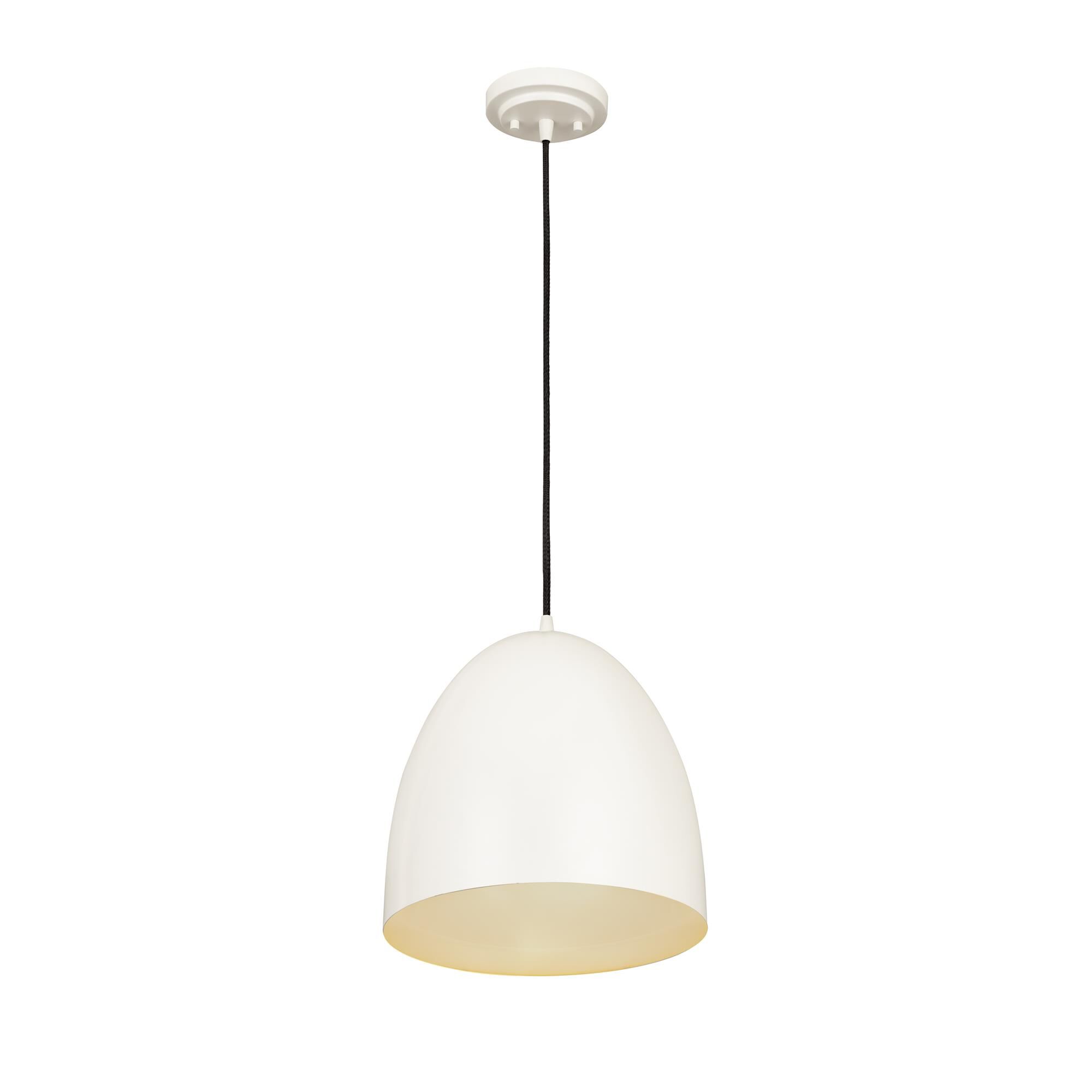 Shown in Matte White finish and Iron glass and Iron shade