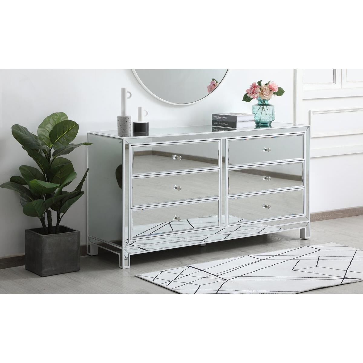 Reflexion Storage Cabinet by Elegant Decor