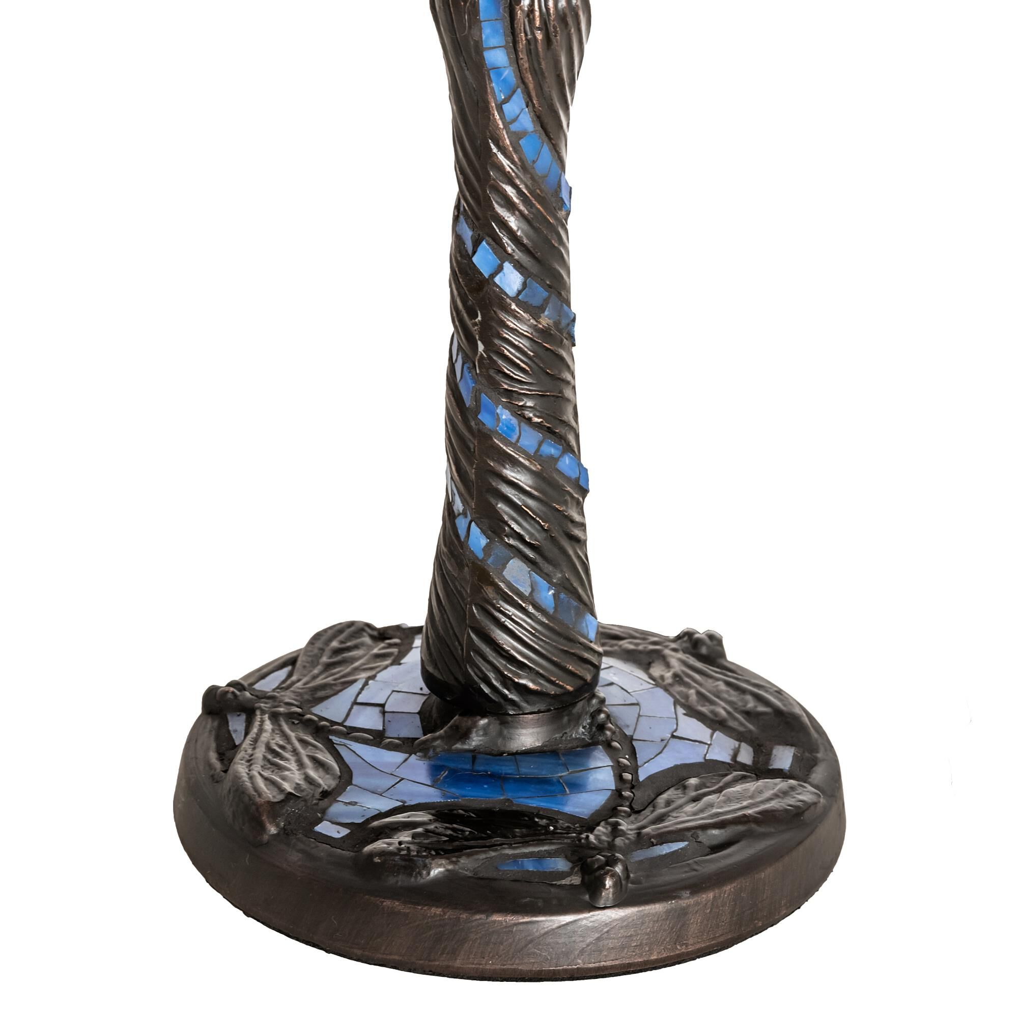 Shown in Mahogany Bronze finish and Coral;Amber /Acrylic;Green;Blue;Chocolate glass