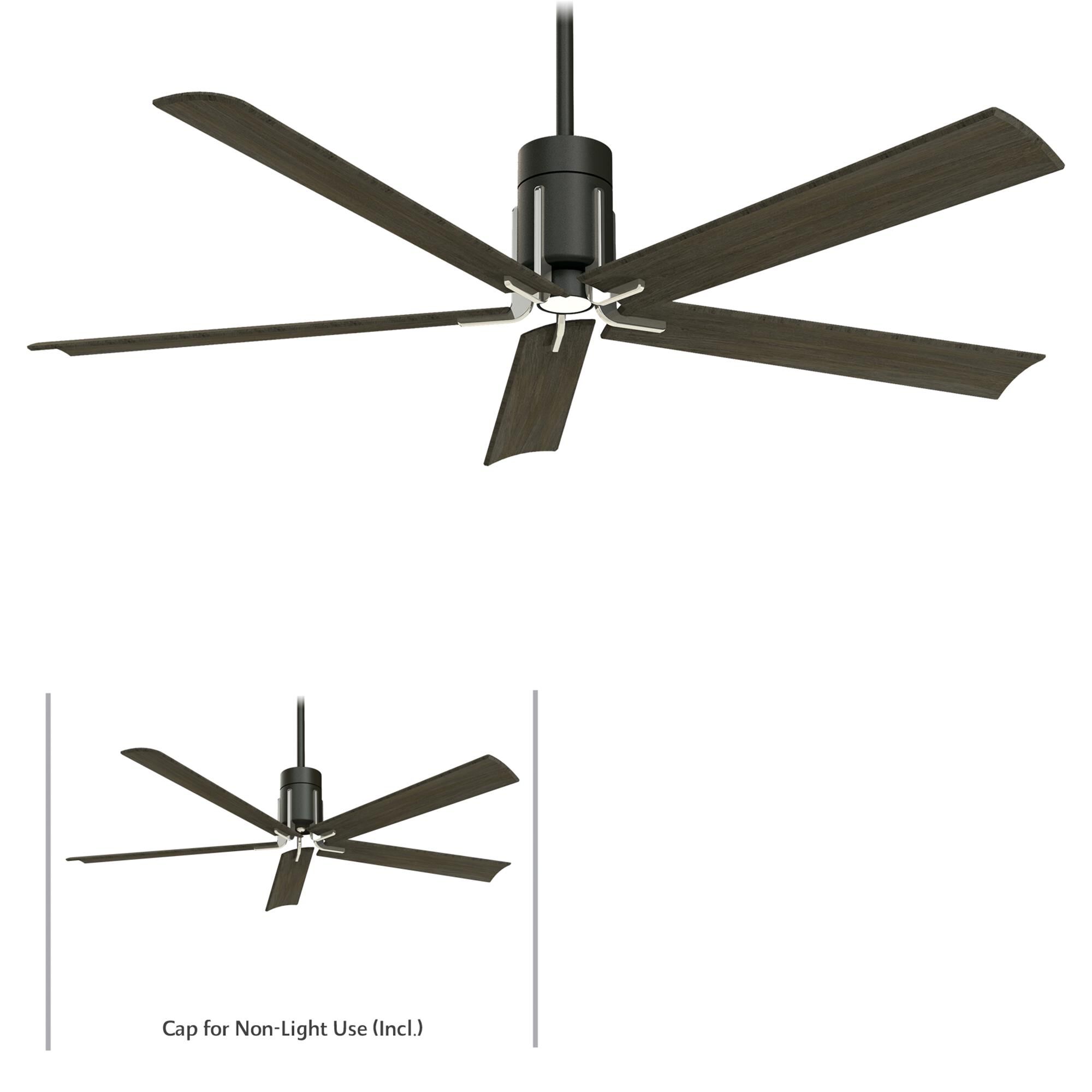 Clean 60 Inch Ceiling Fan with Light Kit,