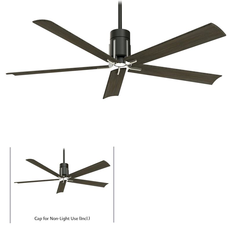 Clean 60 Inch Ceiling Fan with Light Kit by Minka Aire