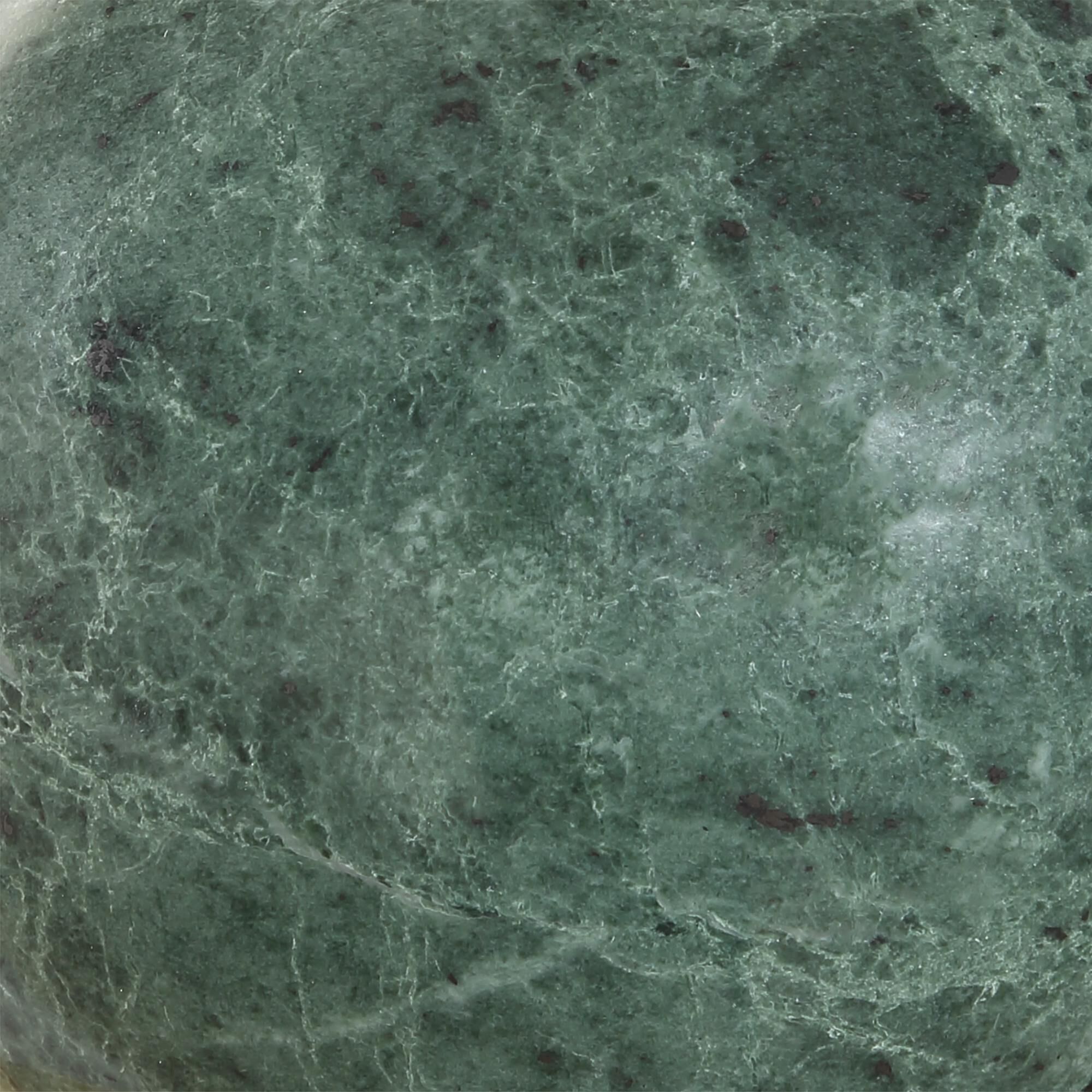 Shown in Brass and Green finish and Round Hardback shade