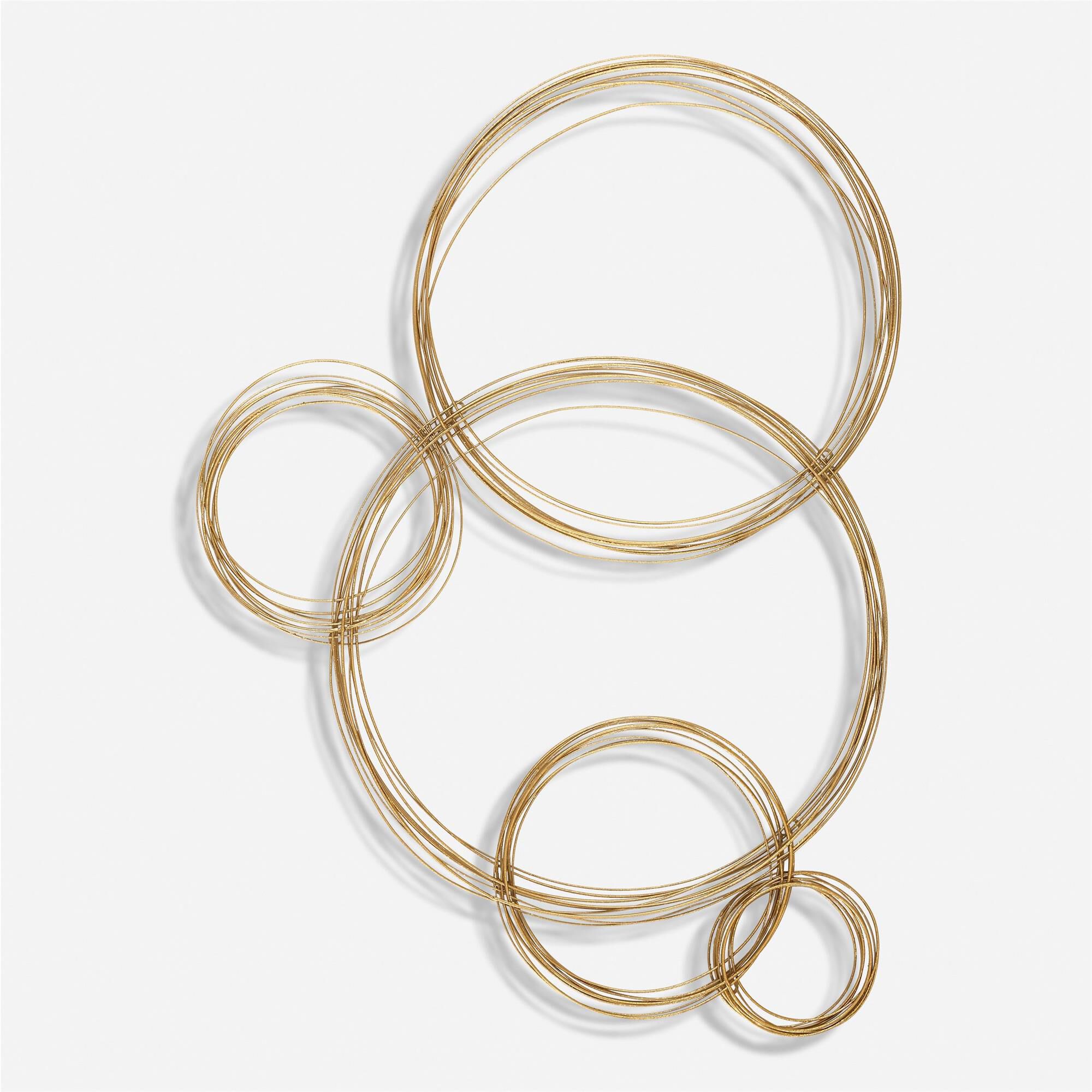 Renee Wightman Golden Bubbles 34 Inch Other Wall Accent by Uttermost