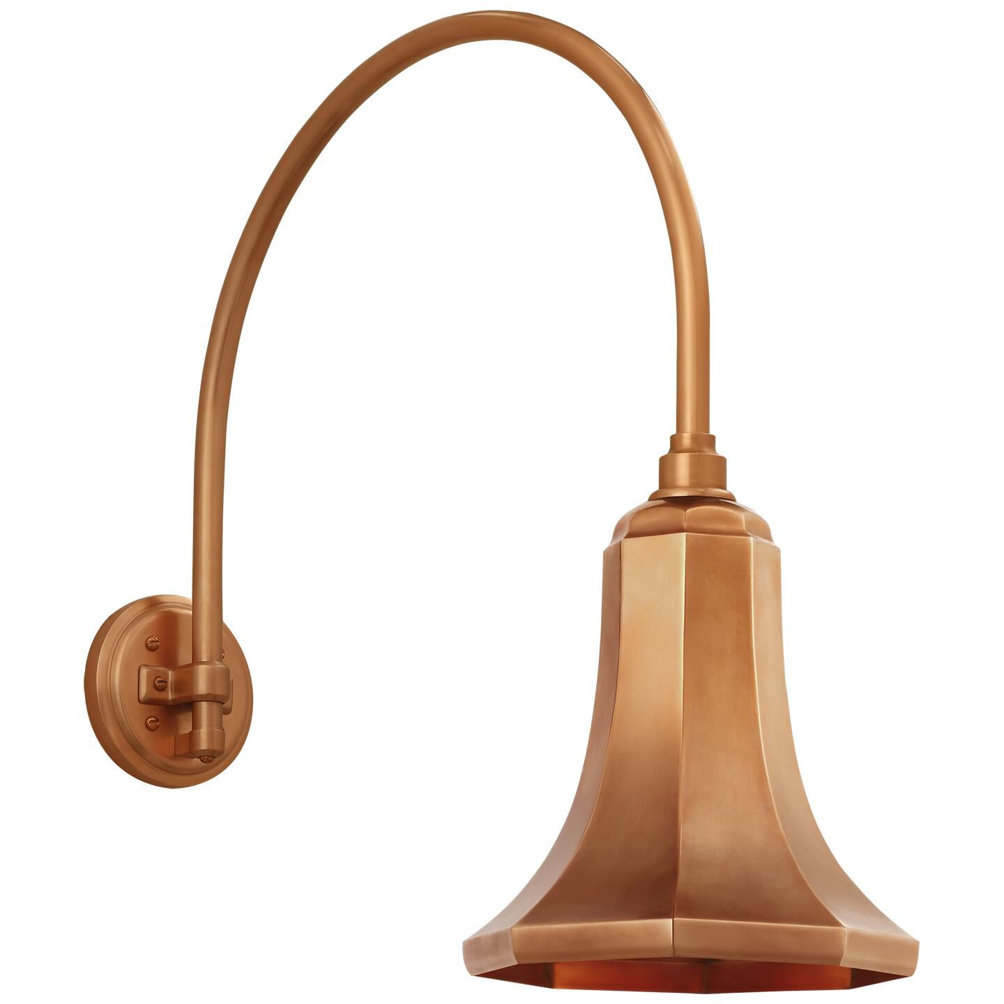 Shown in Soft Copper finish and Copper shade