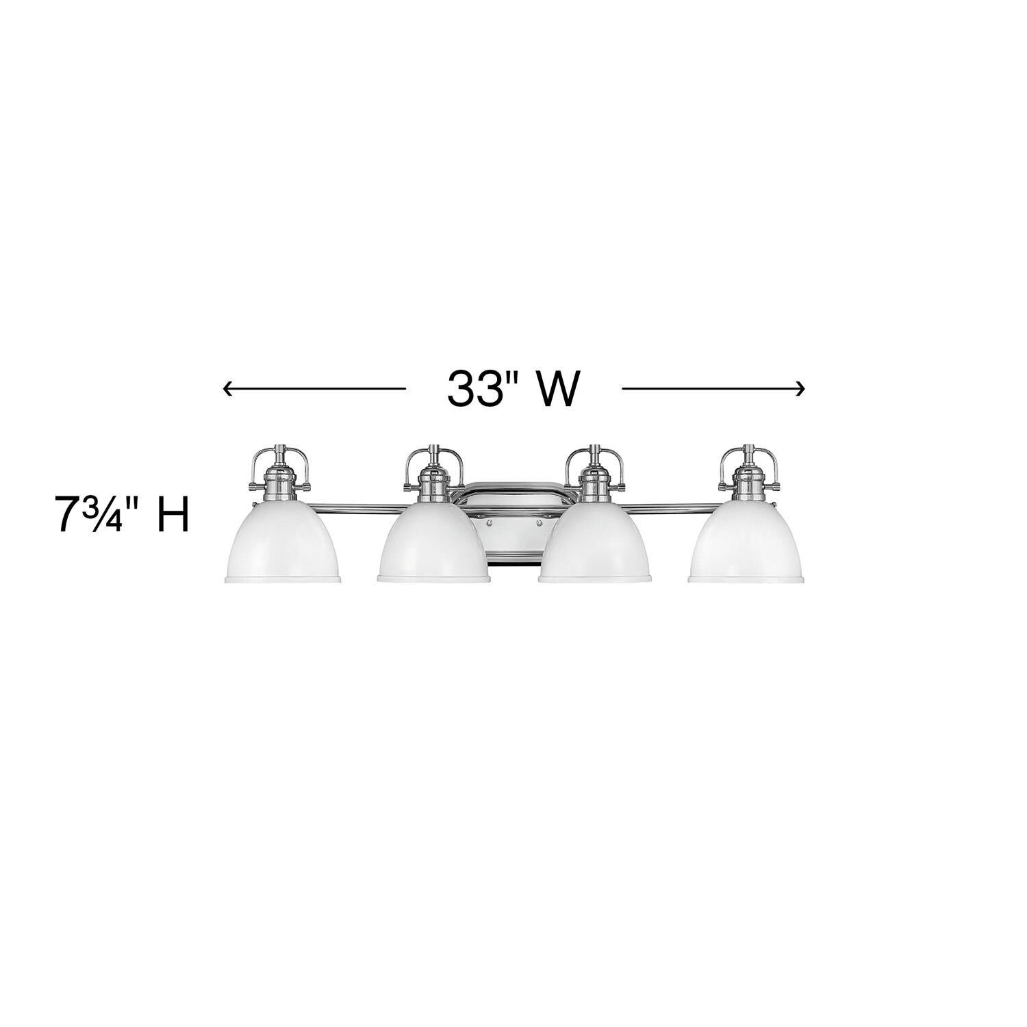 Rowan 33 Inch 4 Light Bath Vanity Light by Hinkley Lighting