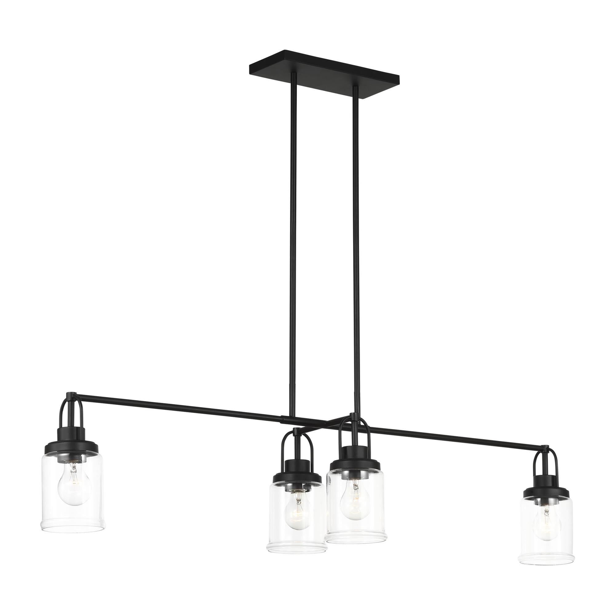 Shown in Midnight Black finish and Clear glass