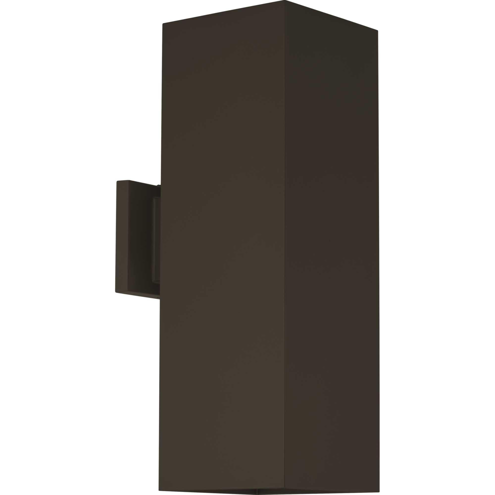 6in Cyl Sqrs 18 Inch Tall 2 Light Outdoor Wall Light by Progress Lighting