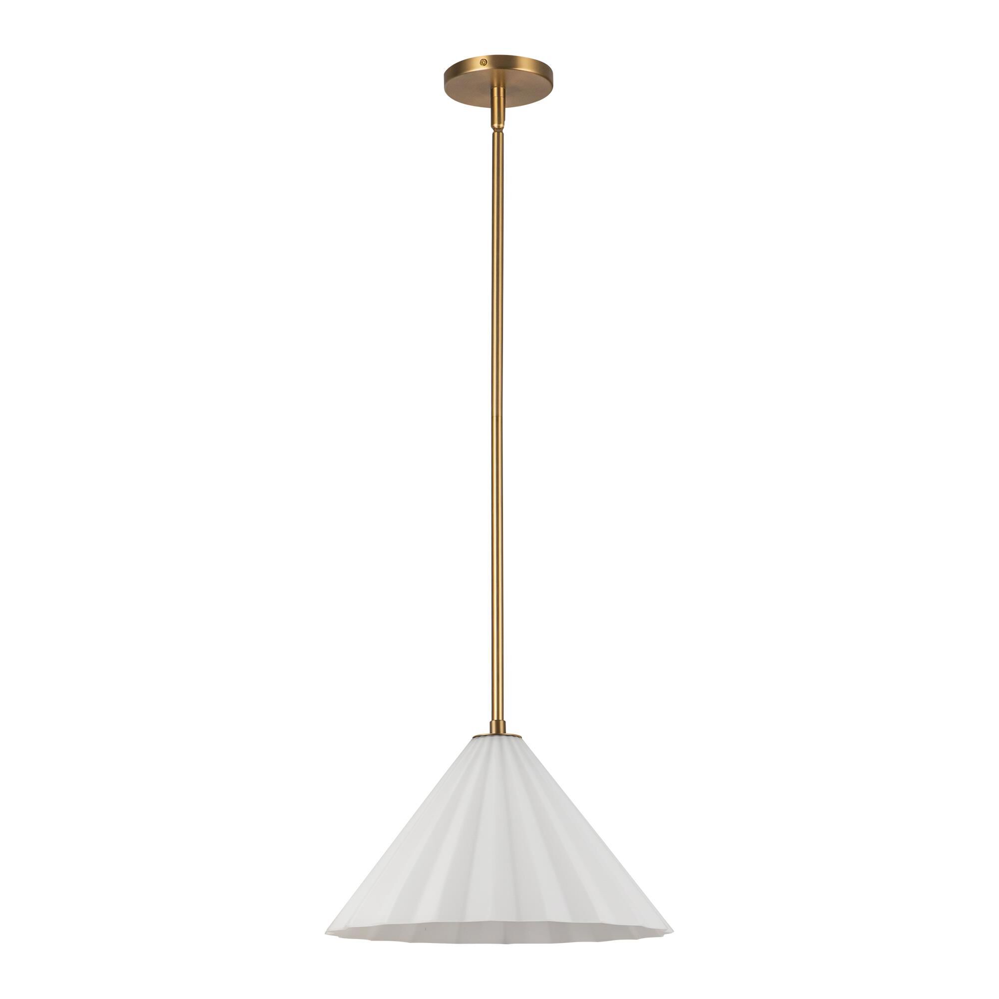 Shown in Aged Brass/Opal Glass|matte Black/Opal Glass finish and Opal glass and Opal Glass shade