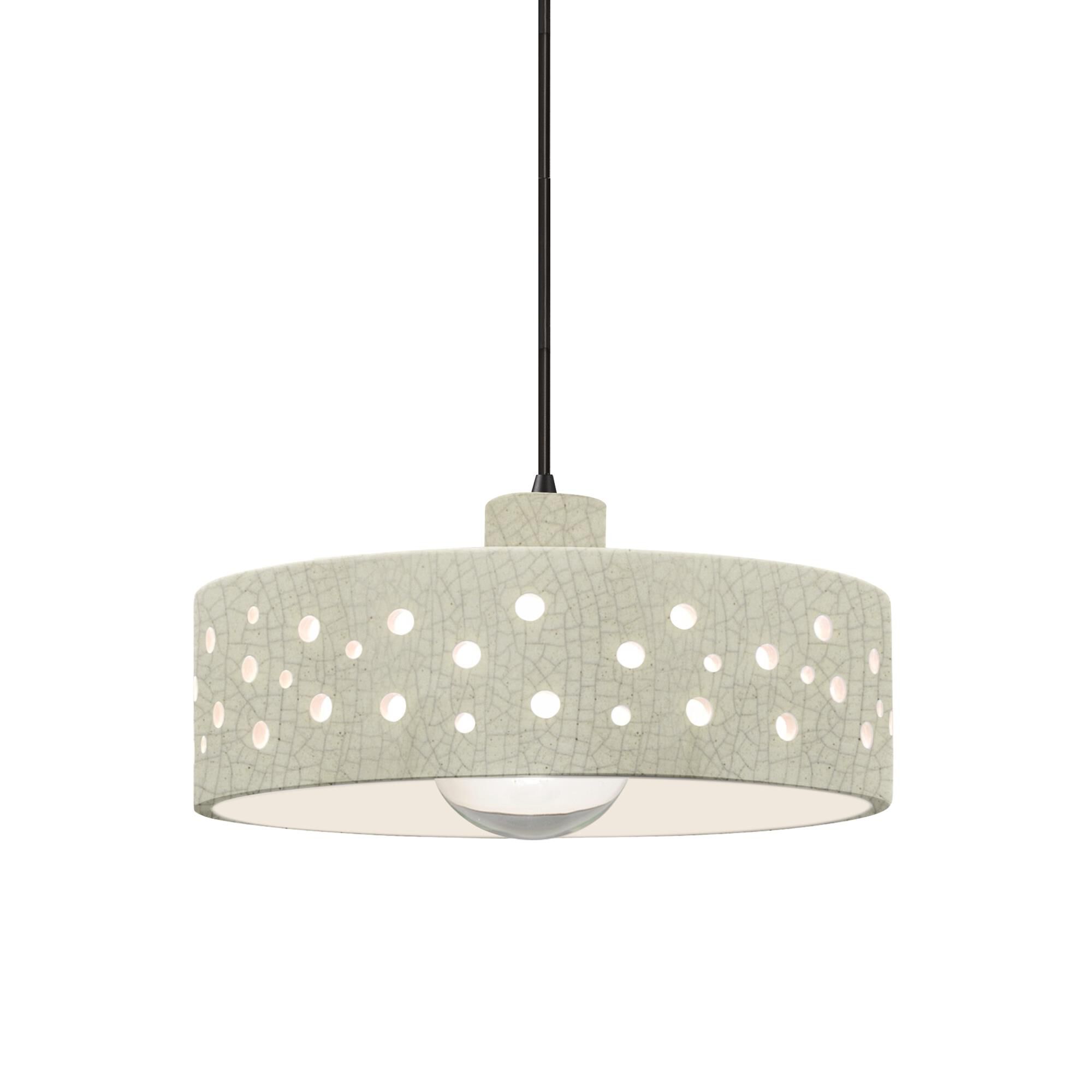 Shown in Matte Black finish and Celadon Green Crackle shade