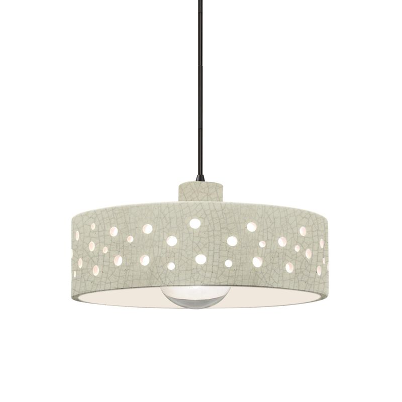 Perforated Dish 12 Inch Mini Pendant by Justice Design Group