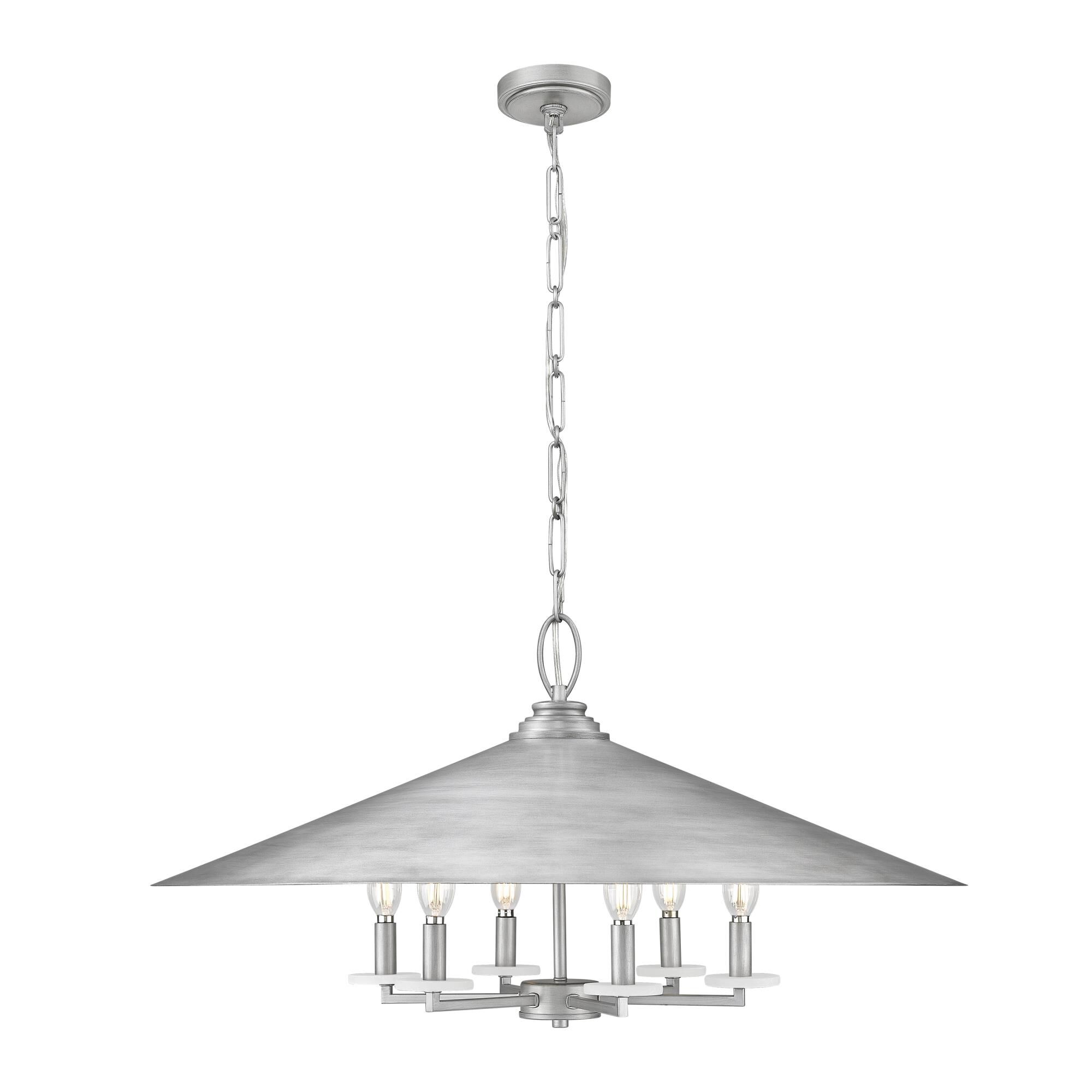 Shown in Signature Pewter finish and Signature Pewter glass and Signature Pewter shade