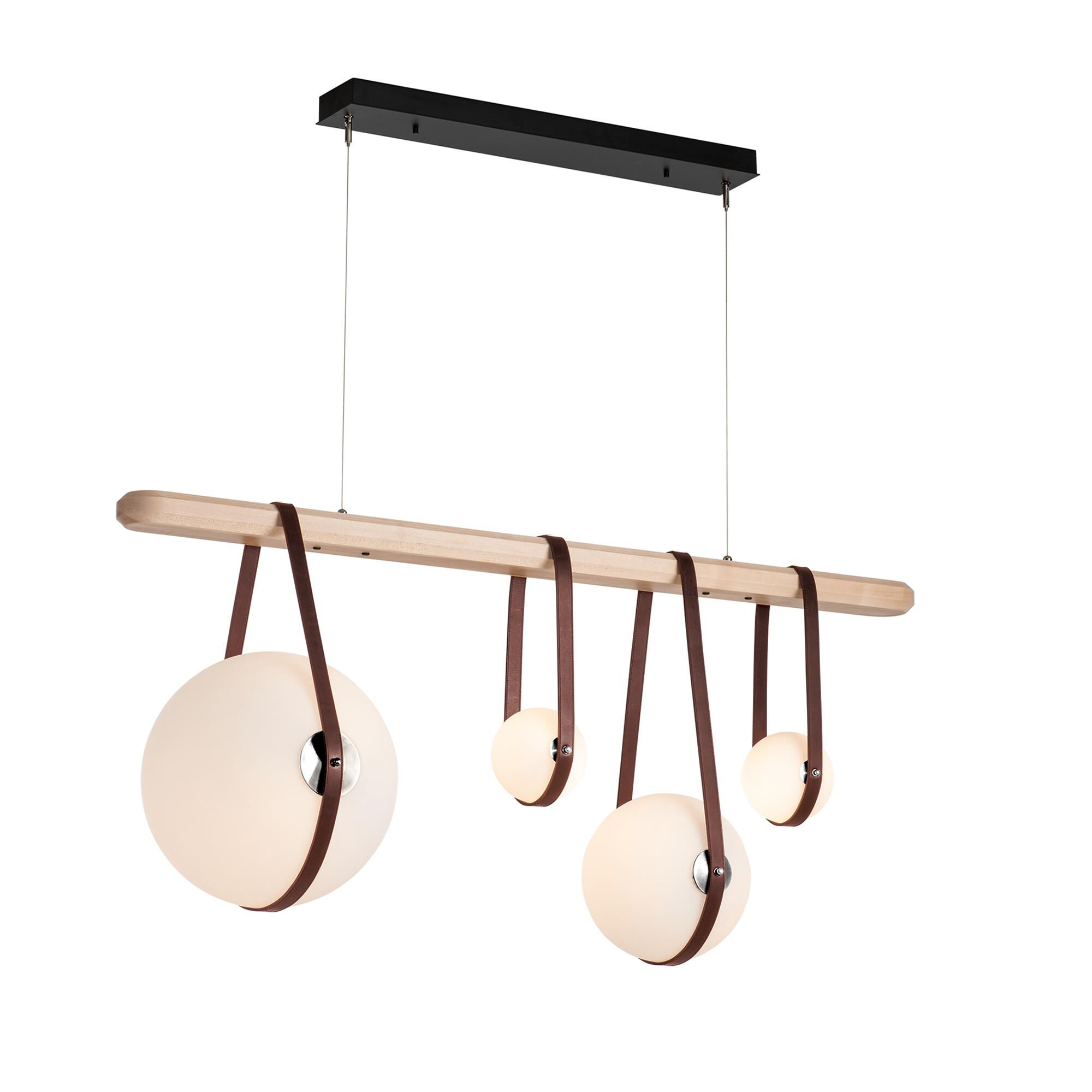 Shown in Black finish and Opal glass and Polished Nickel accent