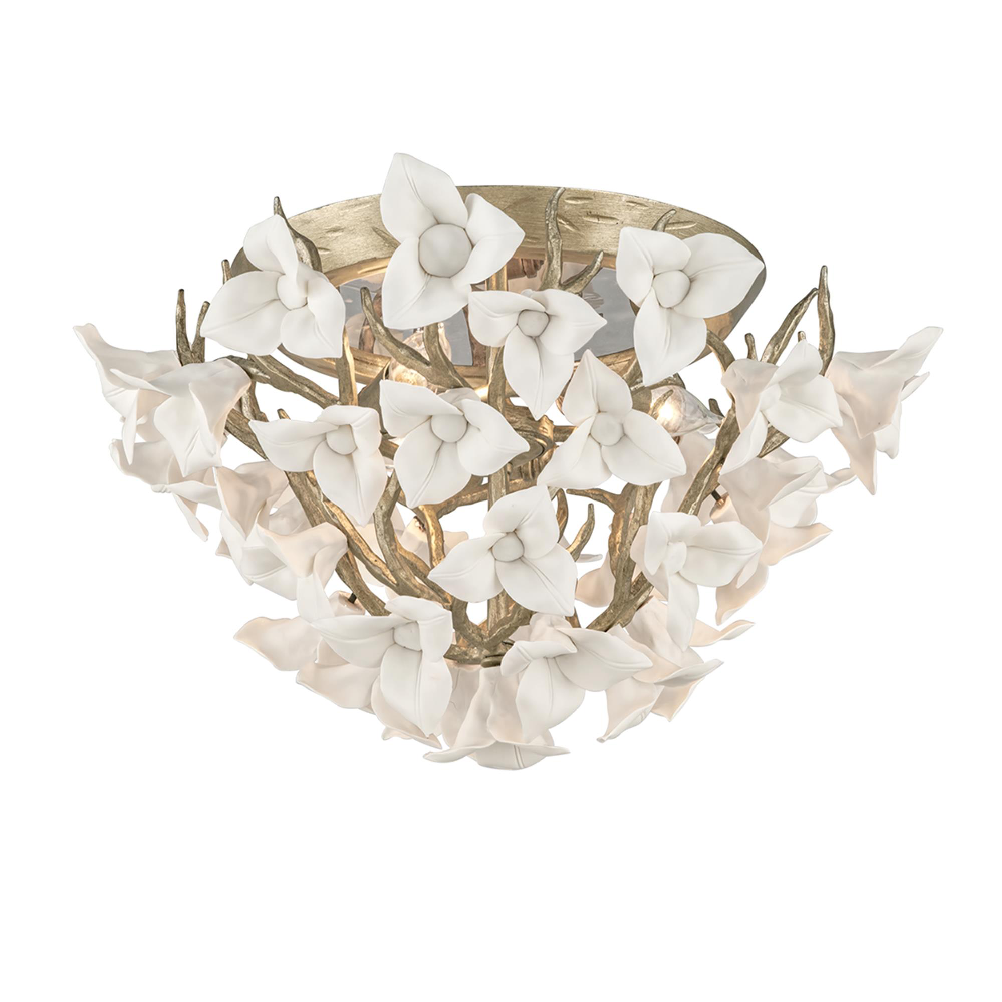 Lily 18 Inch 3 Light Flush Mount,