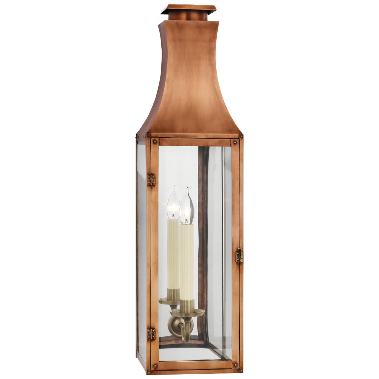 Shown in Natural Copper finish and Clear glass and Clear Glass shade