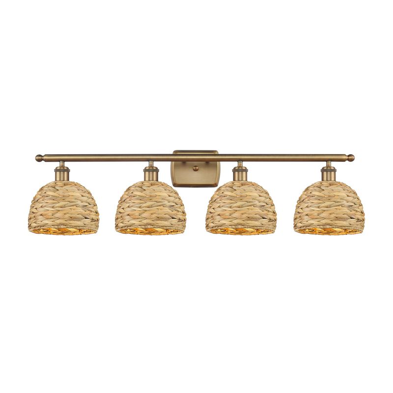 Bruno Marashlian Woven Rattan 38 Inch Bath Vanity Light by Innovations Lighting