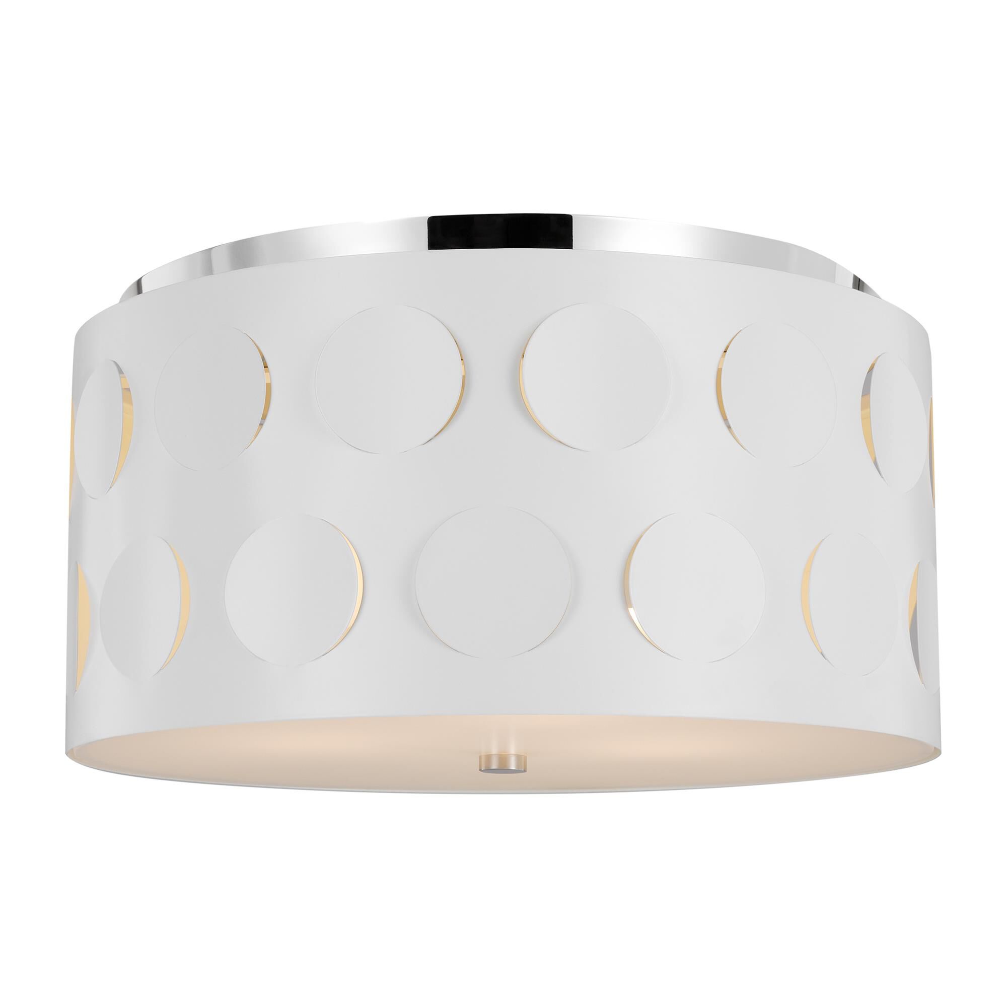 Shown in Polished Nickel finish and Etched glass