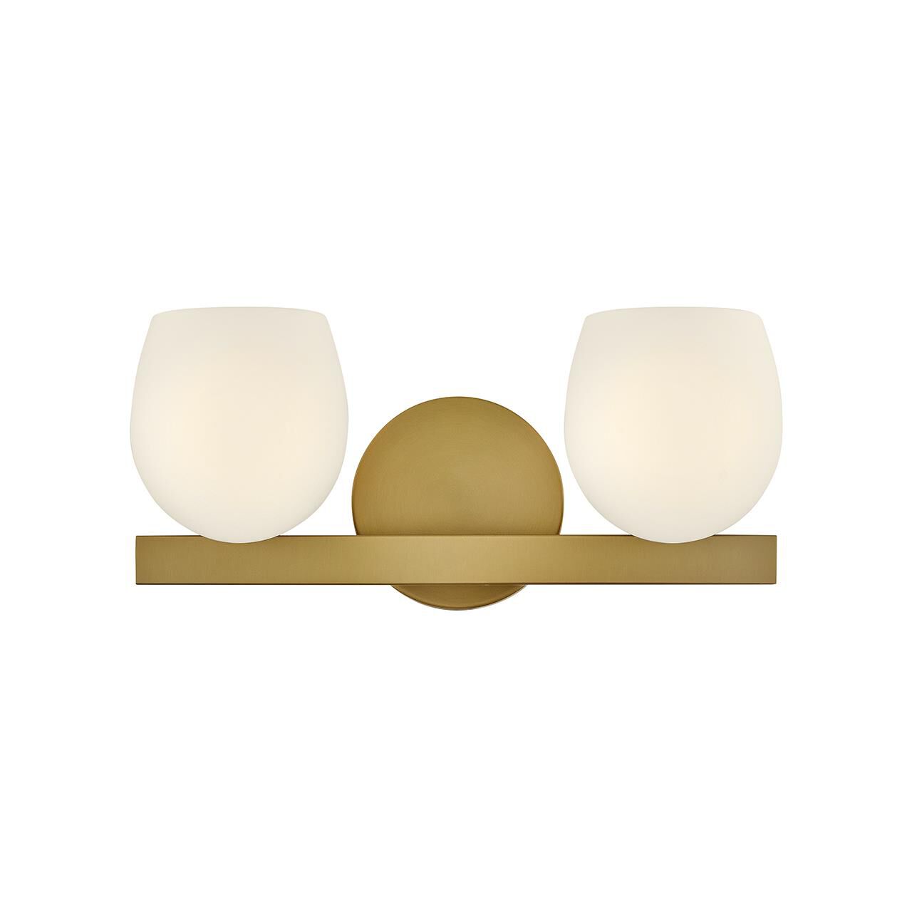 Shown in Lacquered Brass finish and Etched Opal glass