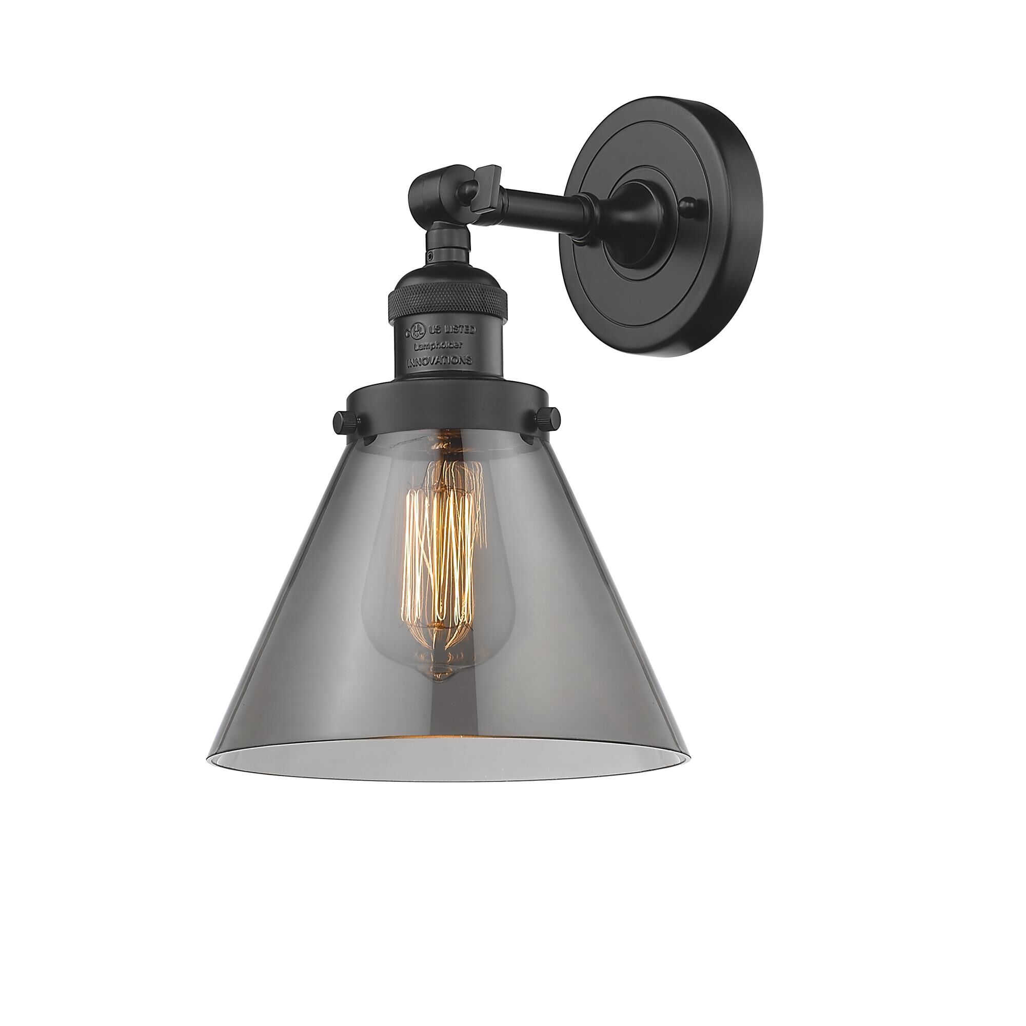 Shown in Oil Rubbed Bronze finish and Smoked glass