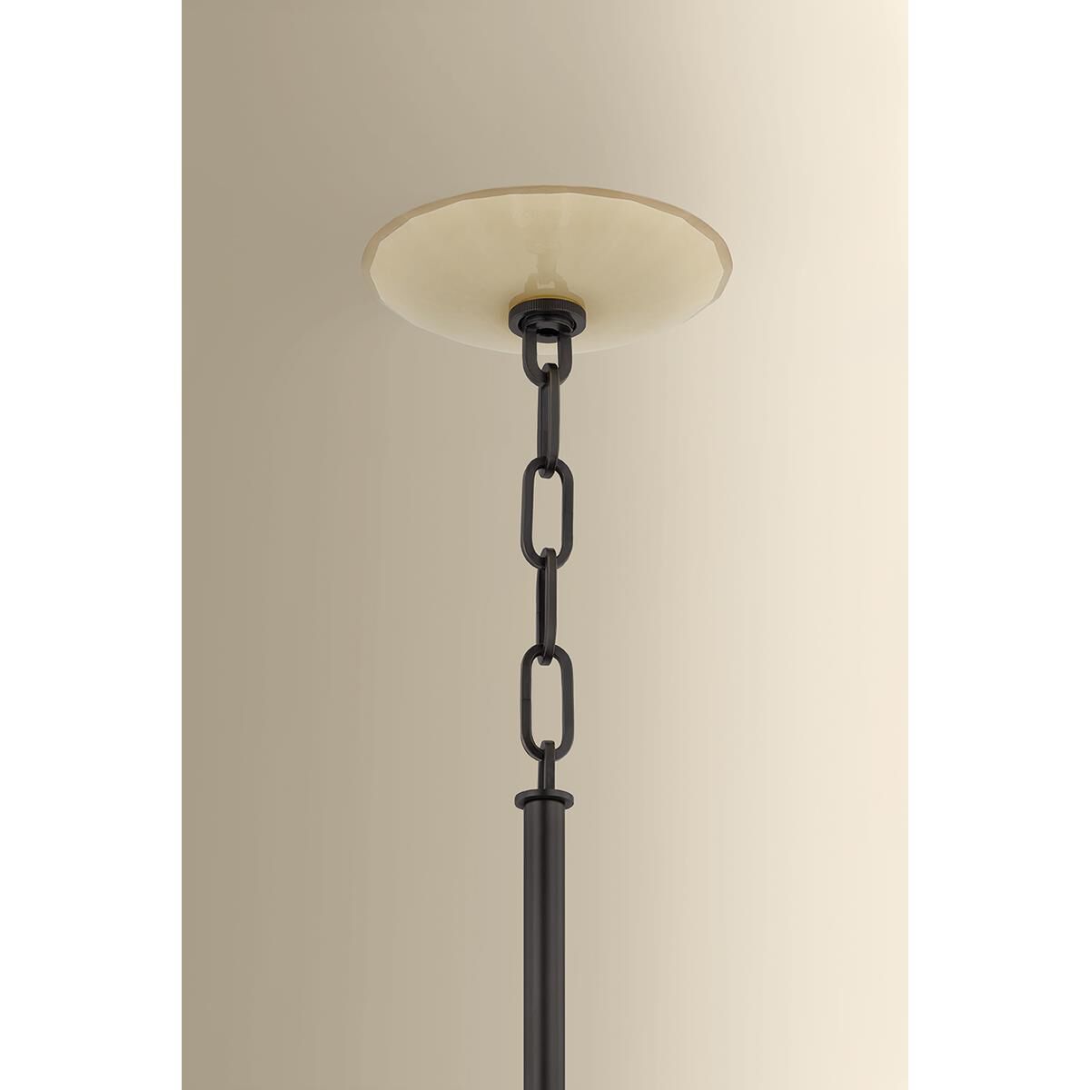 Shown in Distressed Bronze finish and Etched with Optic glass