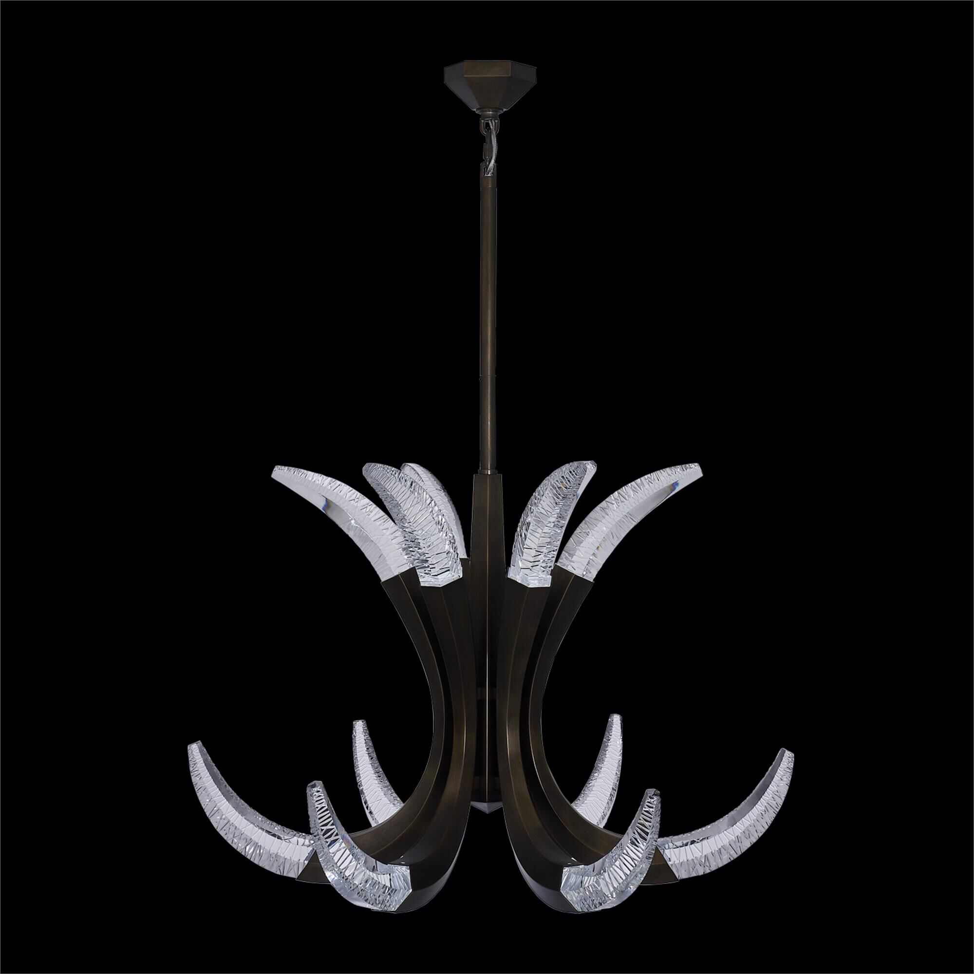 Shown in Vintage Bronze finish and Firenze Clear crystal and 0.0 glass and 0.0 shade
