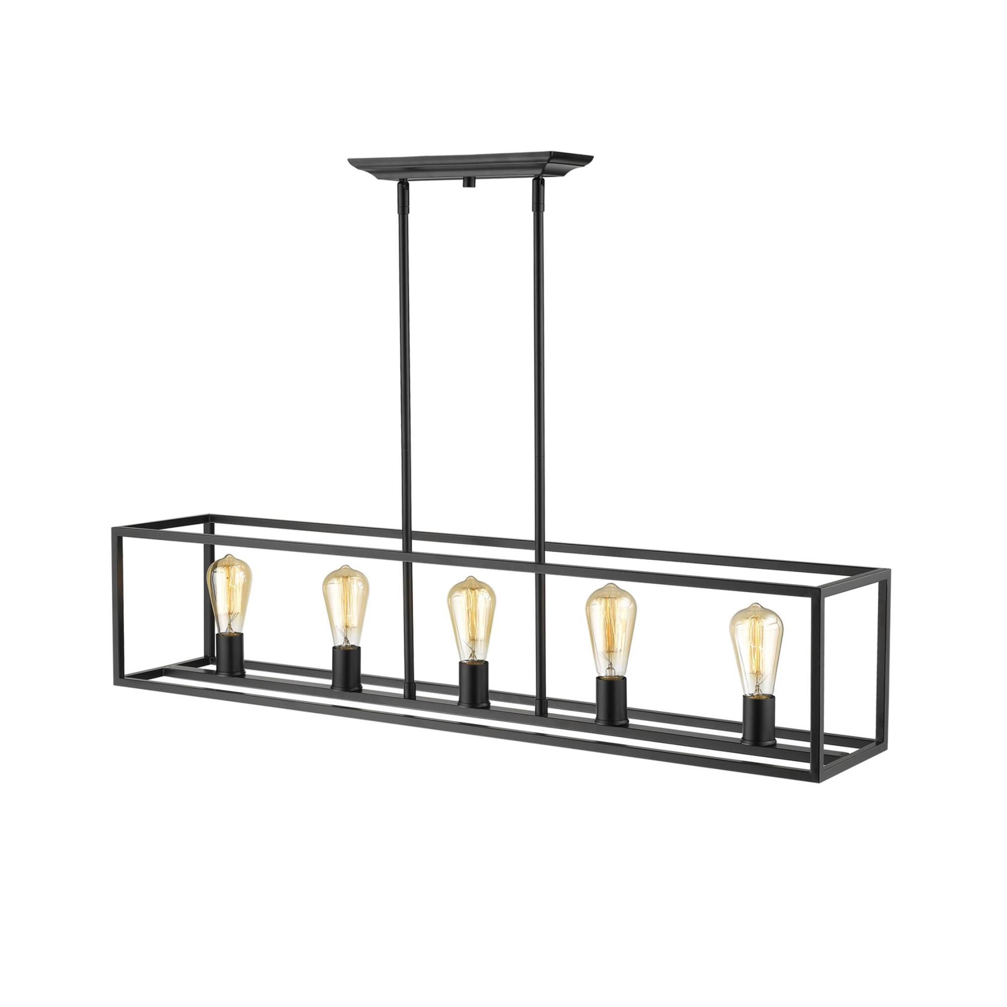 Wesson 41 Inch 5 Light Linear Suspension Light by Golden Lighting