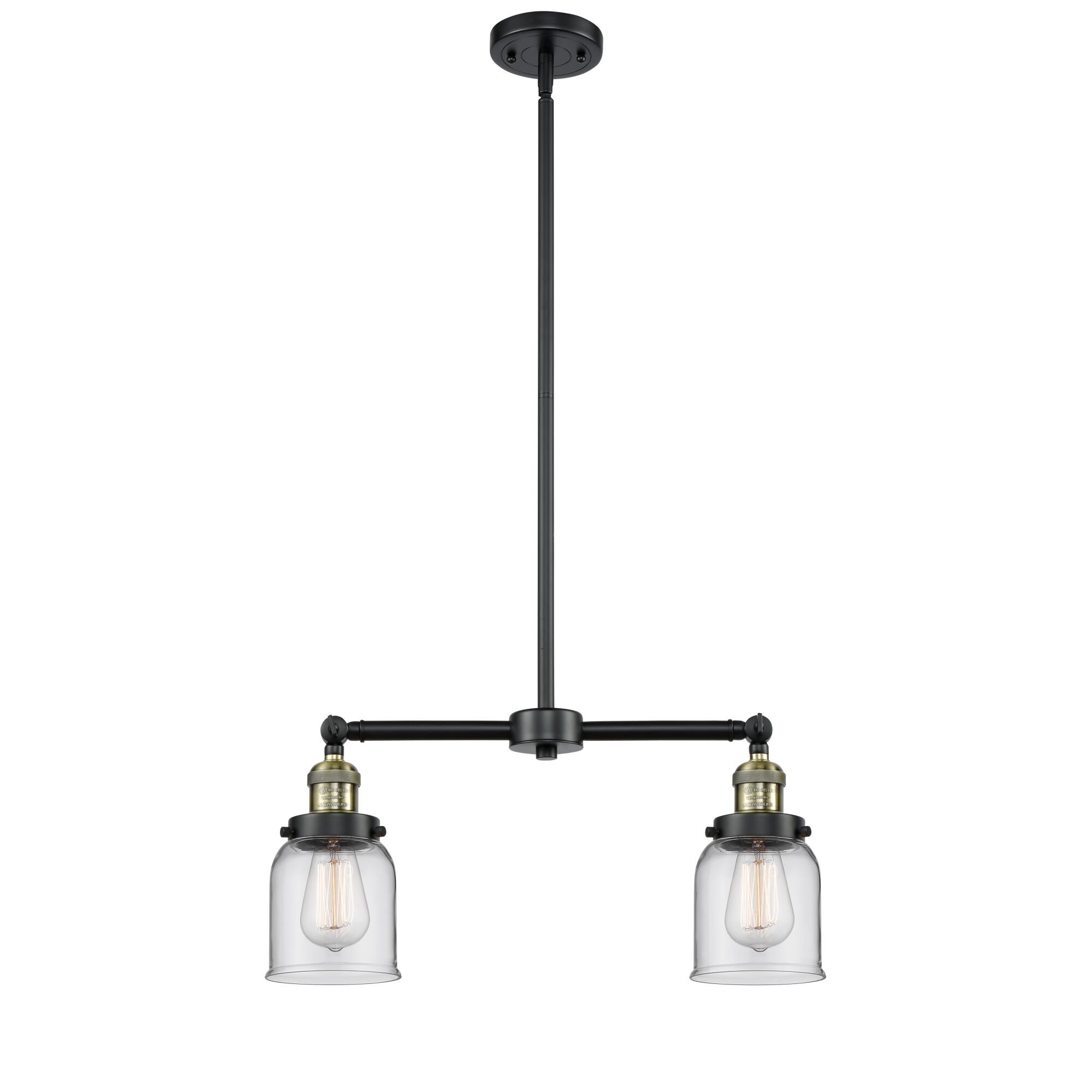 Shown in Black Antique Brass finish and Clear glass