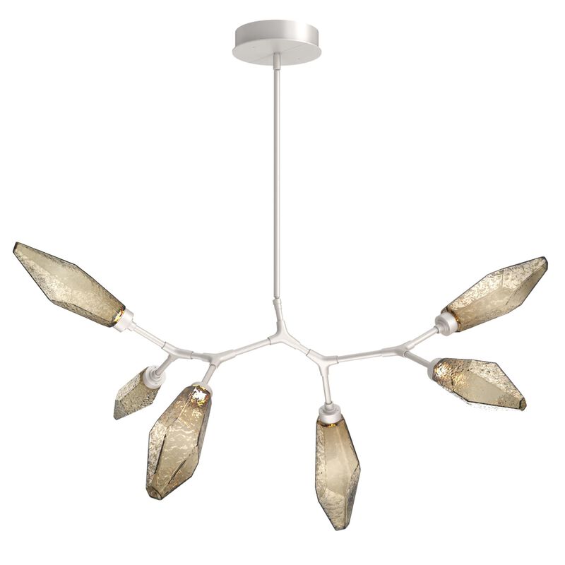 Rock Crystal Linear Suspension Light by Hammerton Studio