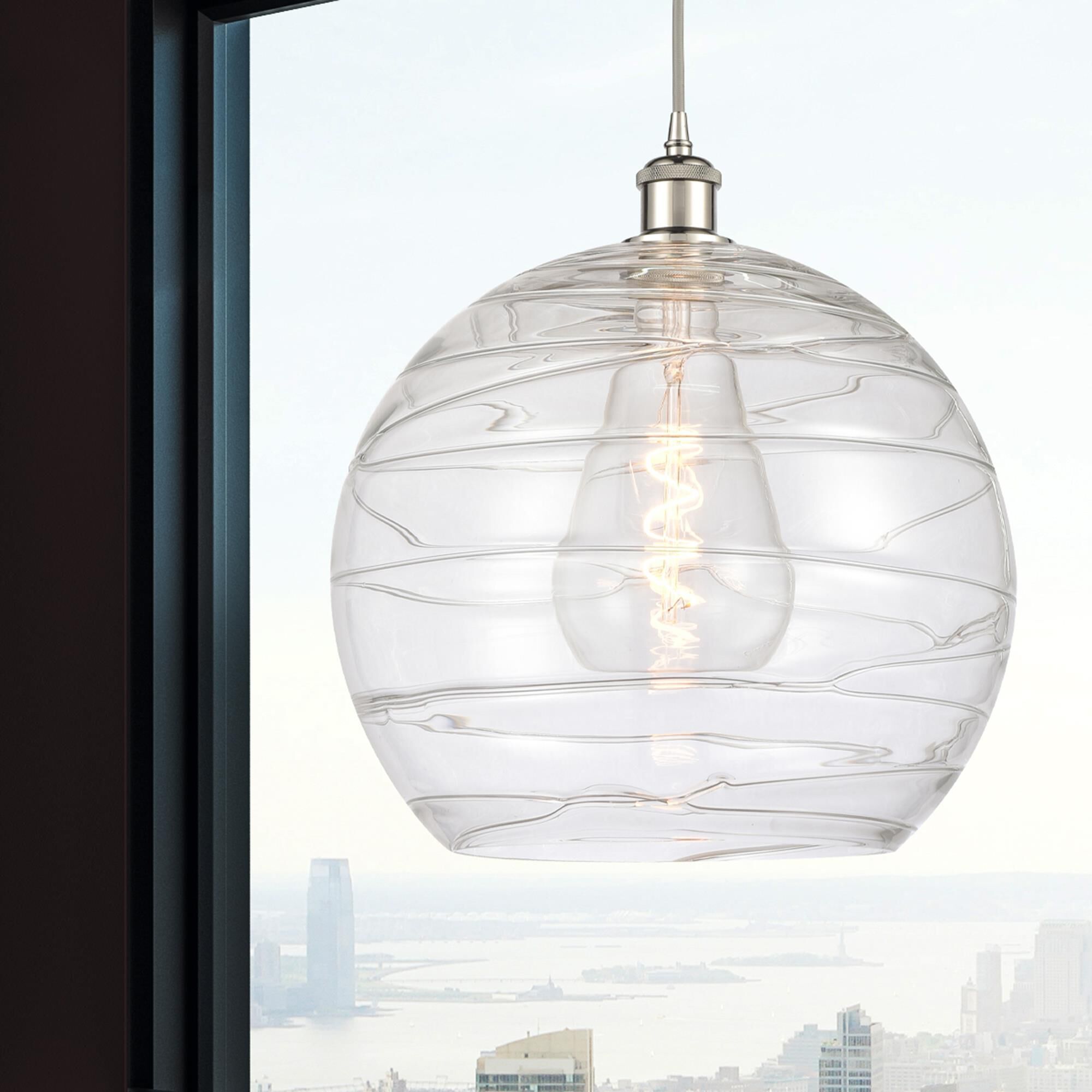 Bruno Marashlian Athens Deco Swirl 14 Inch Large Pendant by Innovations Lighting