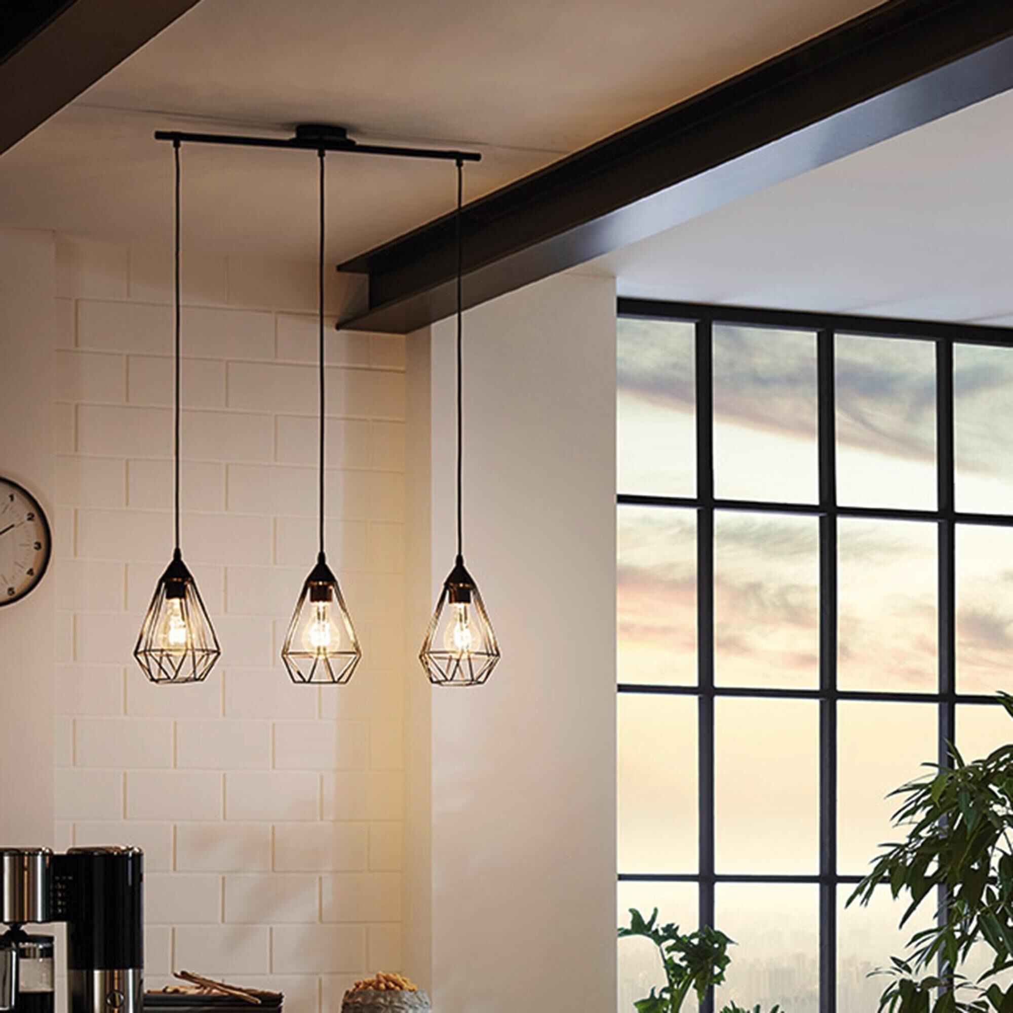 Eglo Tarbes 31 Inch 3 Light Linear Suspension Light by Eglo Lighting