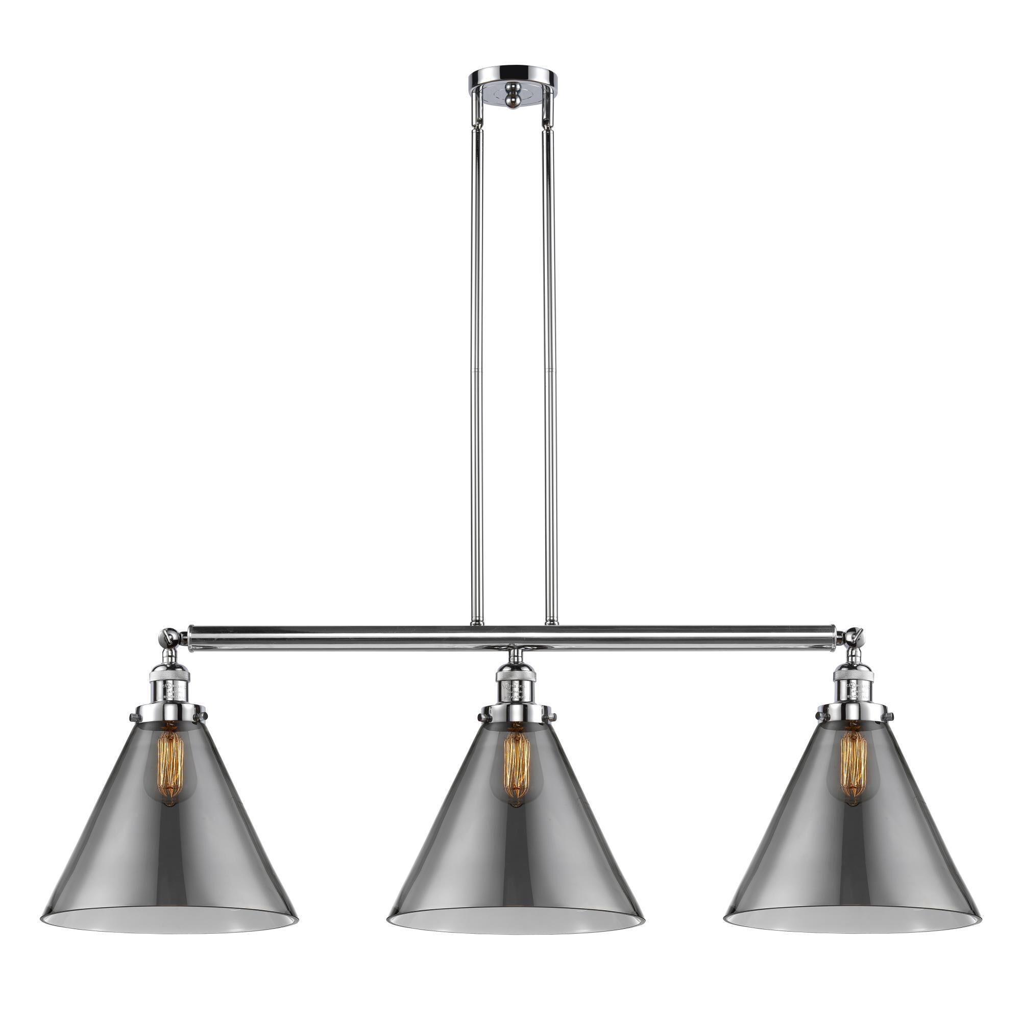 Bruno Marashlian X-Large Cone 44 Inch 3 Light Linear Suspension Light by Innovations Lighting