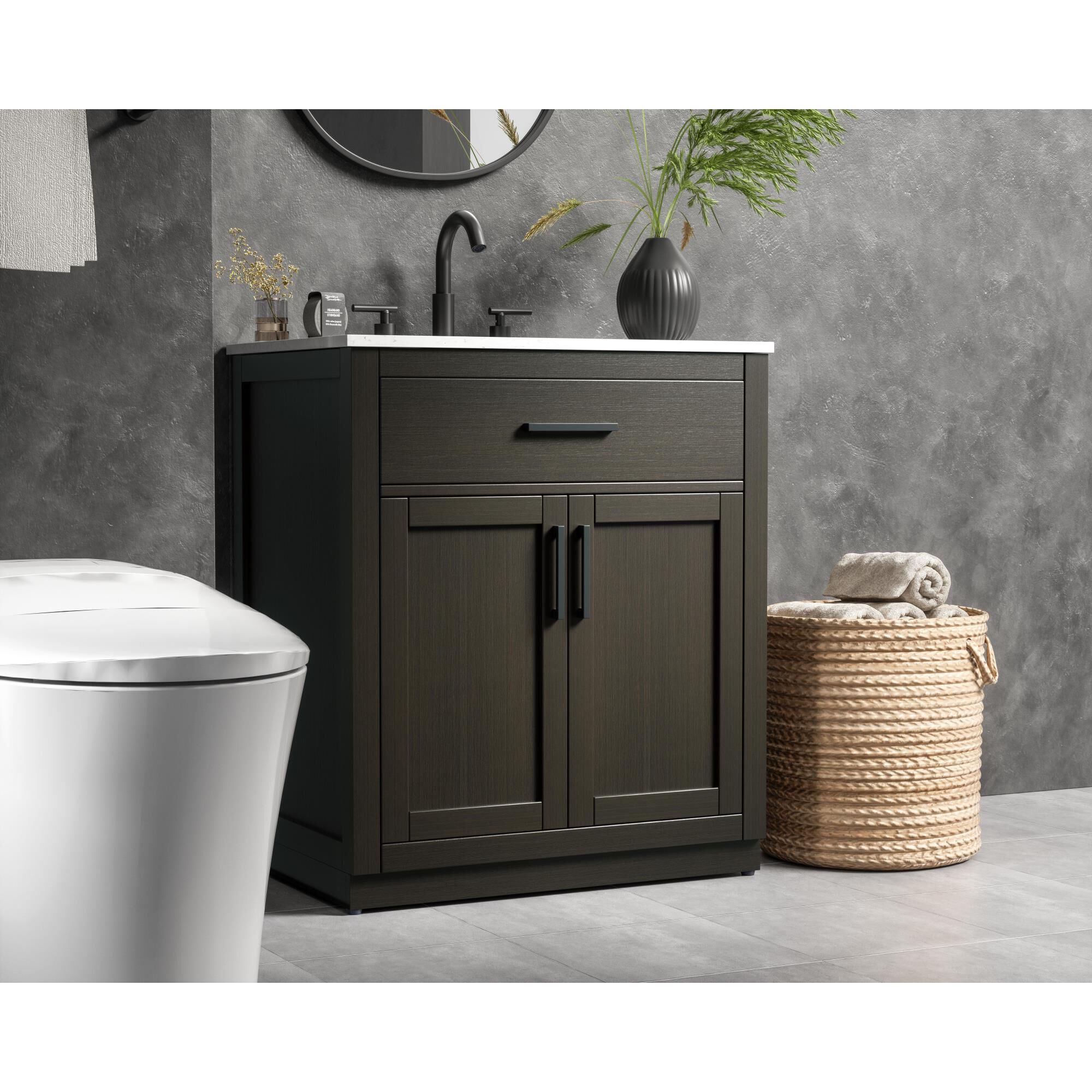 Alden 30 Inch Bath Vanity by Elegant Dcor