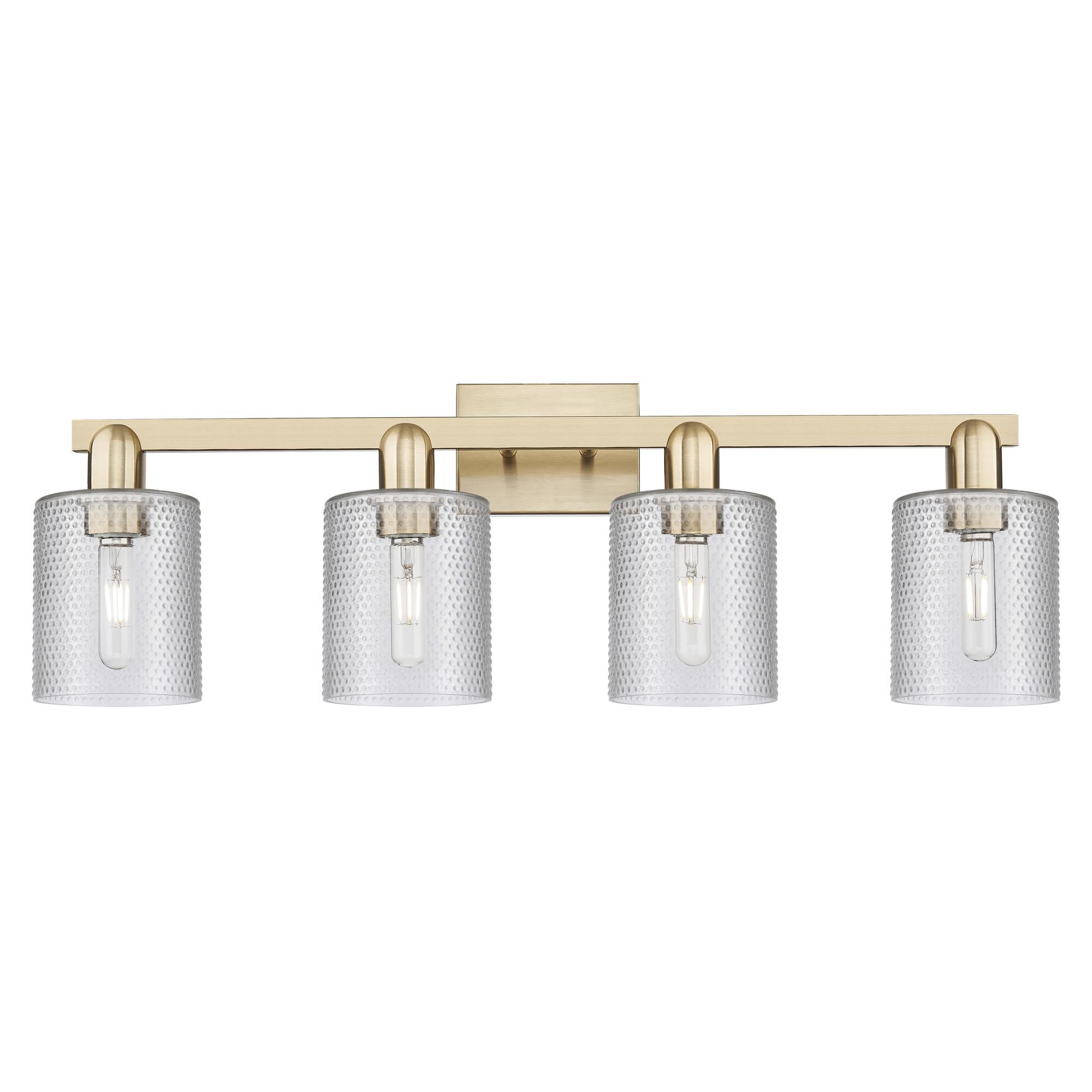 Shown in Champagne Bronze finish and Clear glass