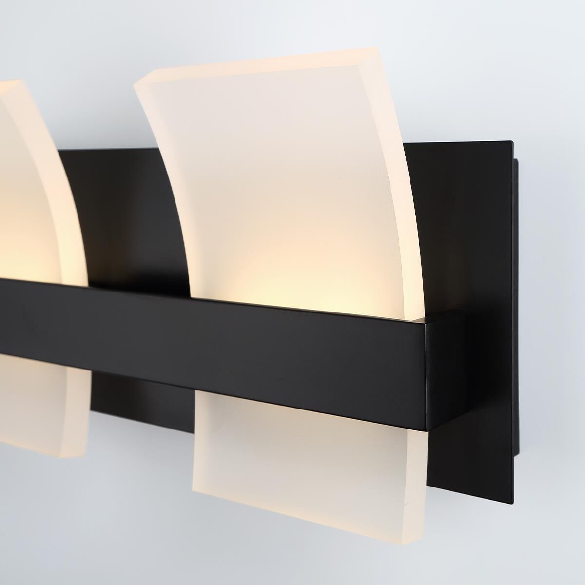 Shown in Black finish and Frosted Acrylic glass