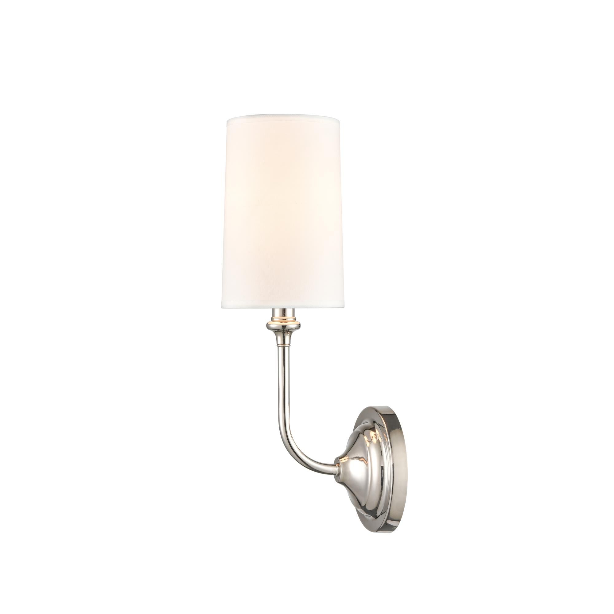 Shown in Polished Nickel and Off-White finish and Off-White Cotton Fabric shade