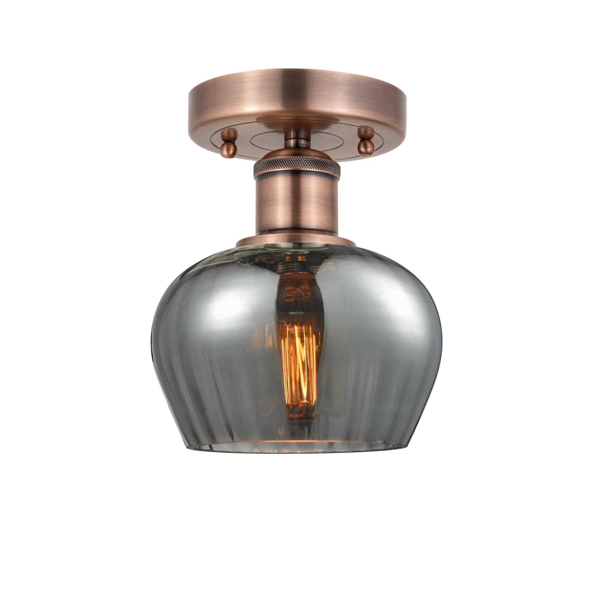 Bruno Marashlian Fenton 6 Inch 1 Light Semi Flush Mount by Innovations Lighting