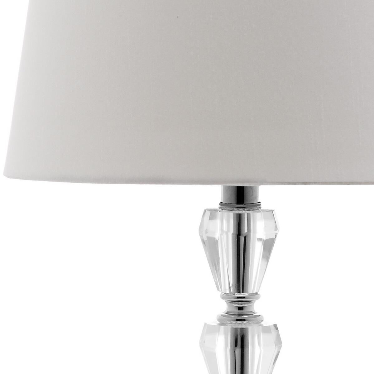 Dylan Tiered Crystal Dark 16 Inch Accent Lamp by Safavieh