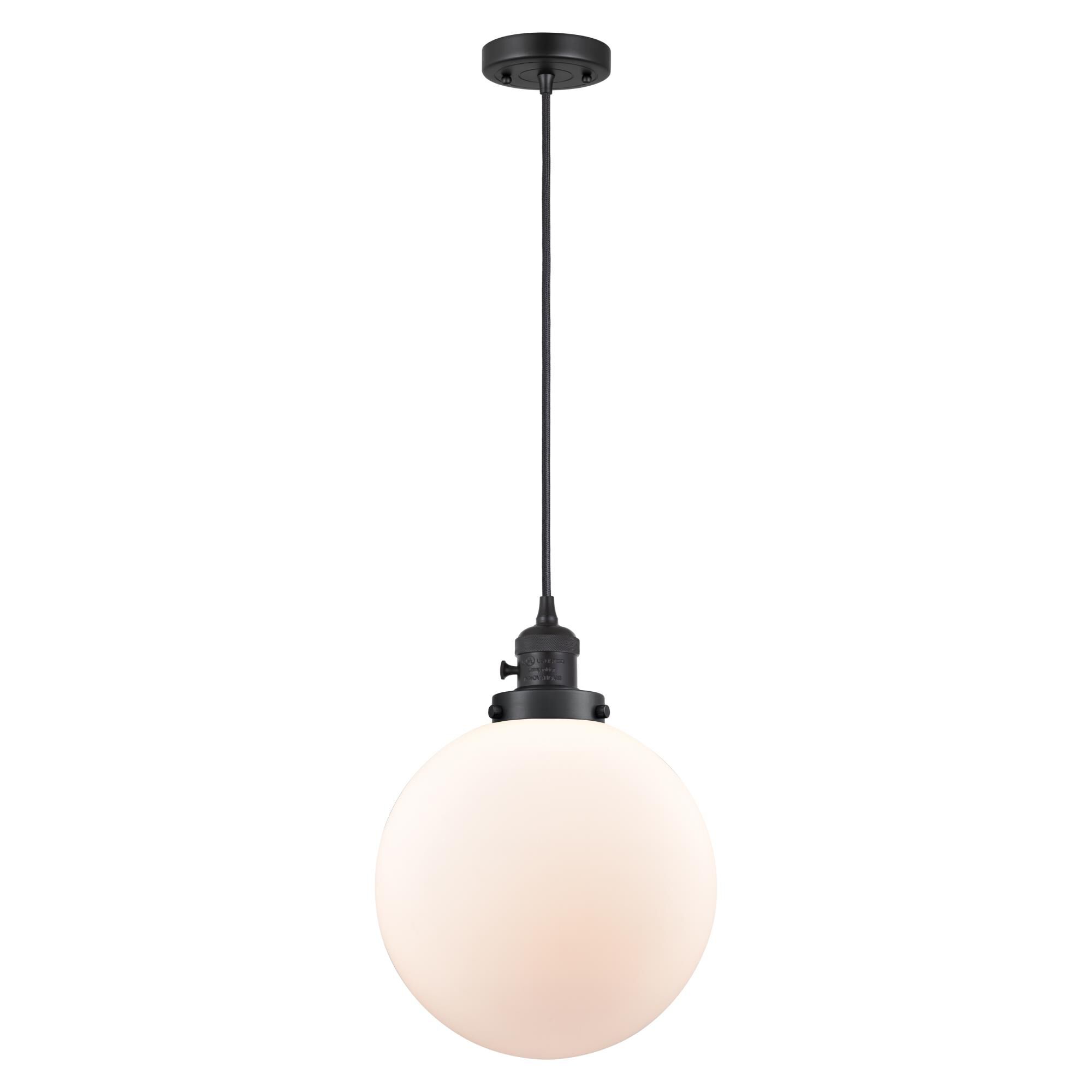 Shown in Matte Black finish and Frosted glass