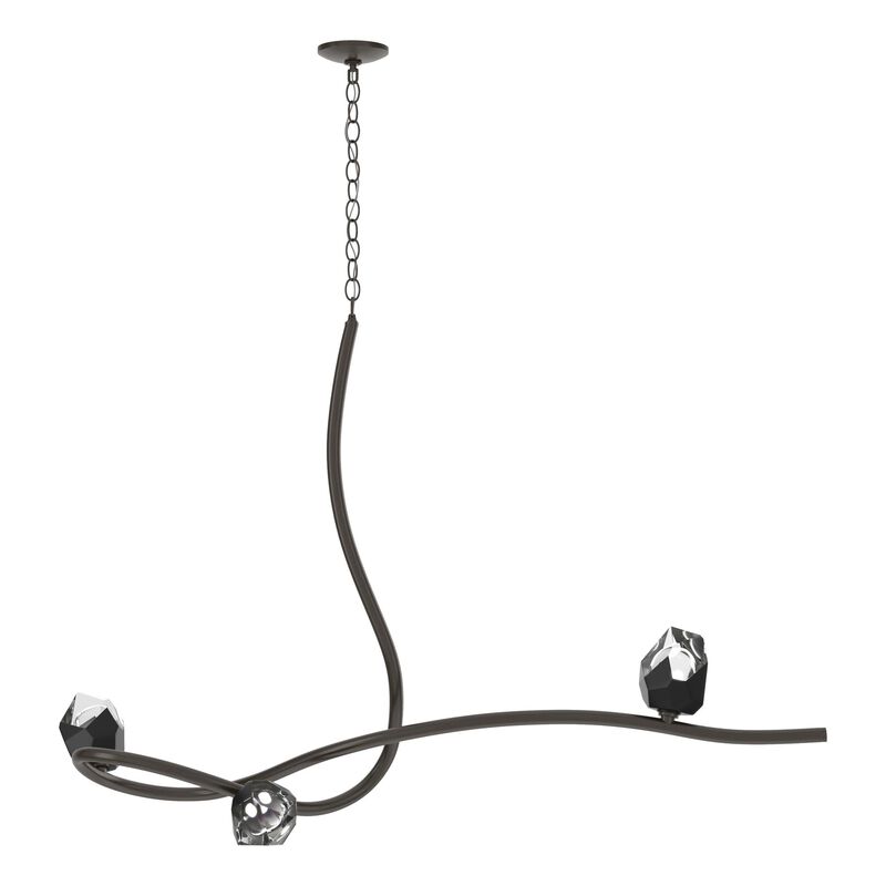 Glacier 22 Inch 3 Light Multi Light Pendant by Hubbardton Forge