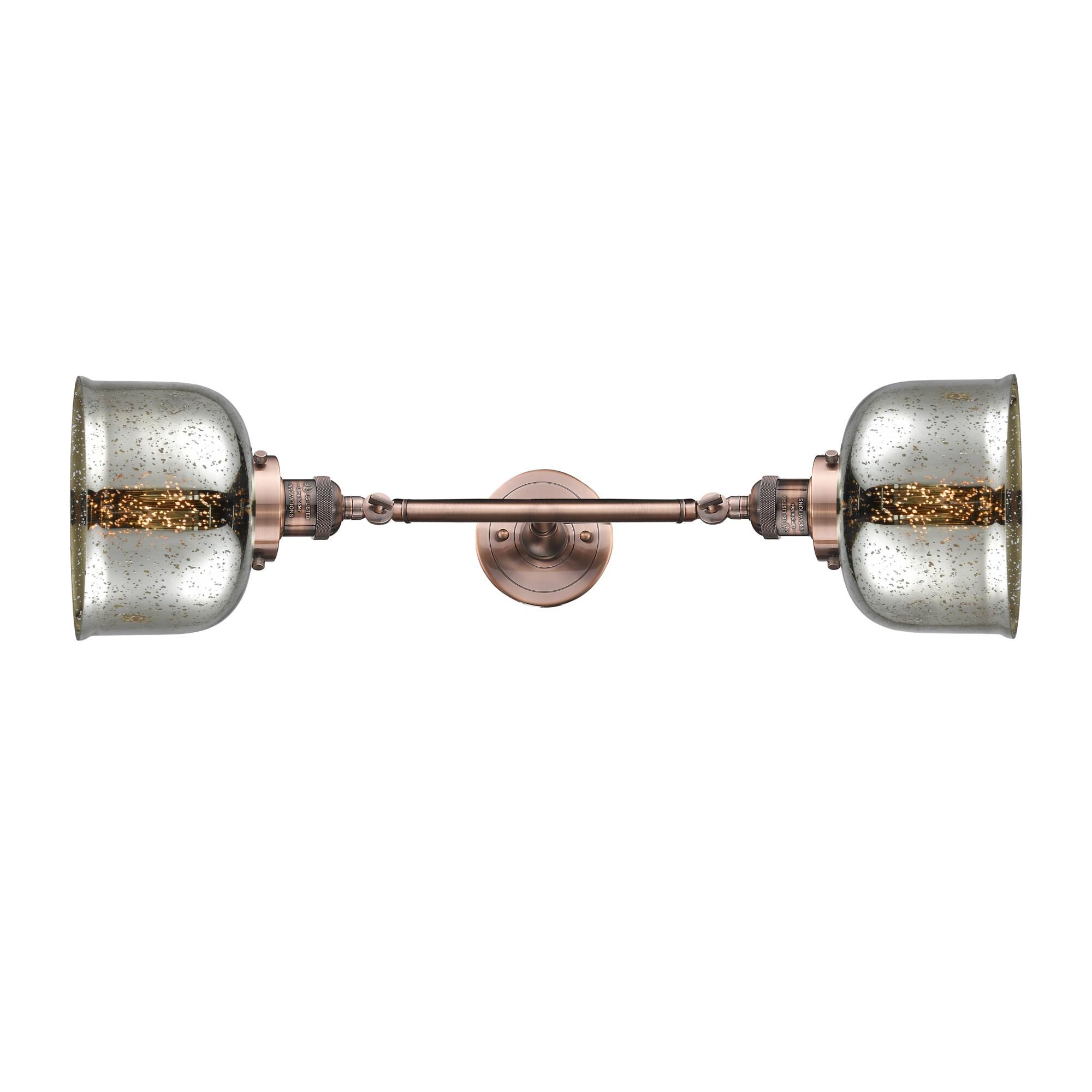 Bruno Marashlian Large Bell 23 Inch 2 Light Bath Vanity Light by Innovations Lighting