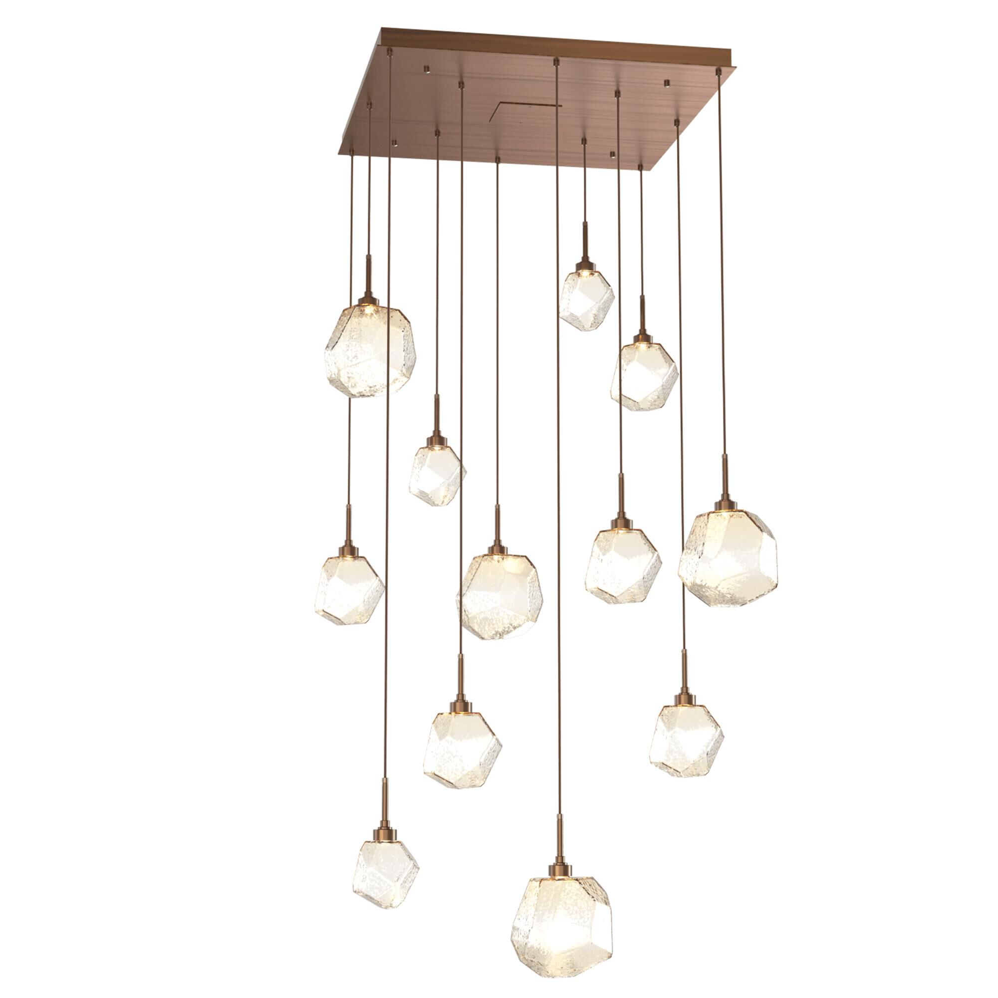 Shown in Burnished Brass finish and Amber glass