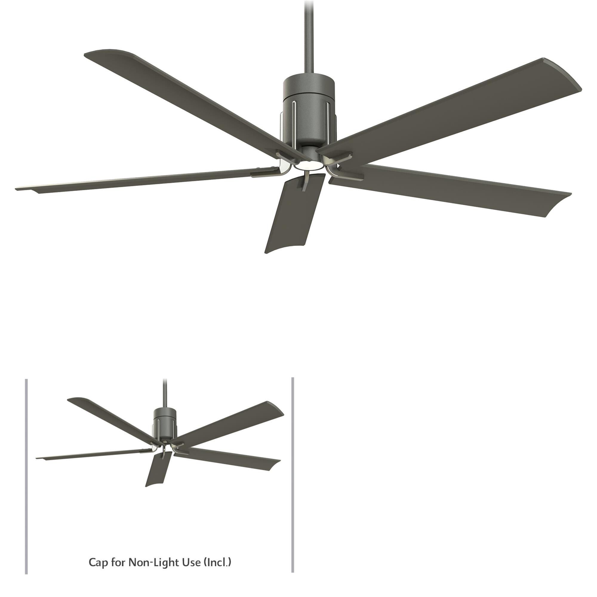 Clean 60 Inch Ceiling Fan with Light Kit,