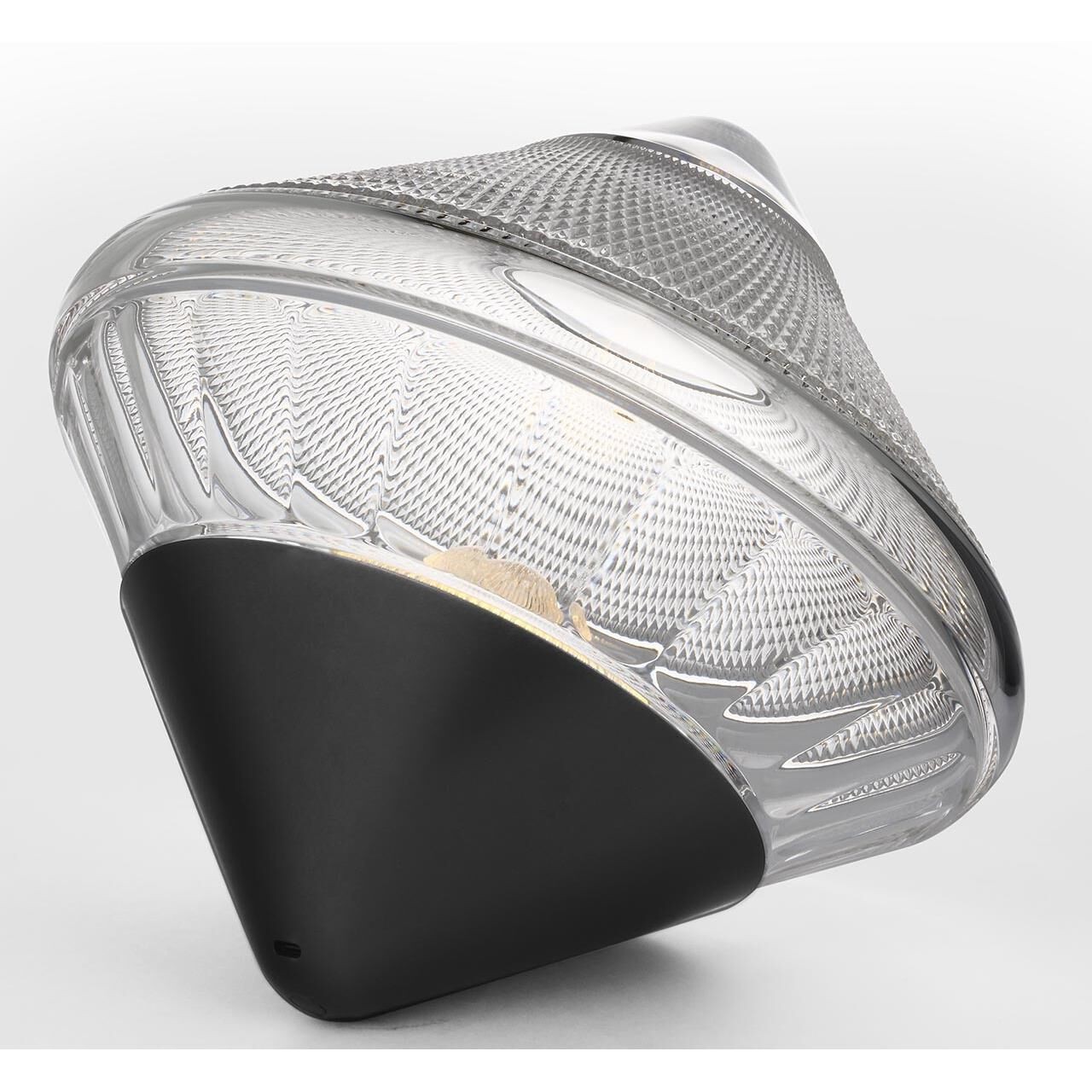 Shown in Bronze finish and Clear crystal