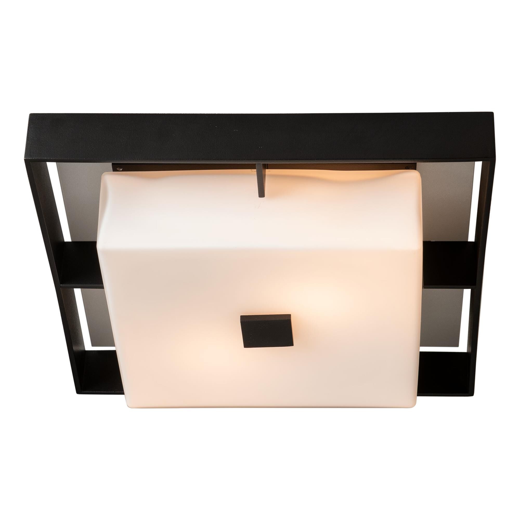 Shadow Box 12 Inch 2 Light Outdoor Flush Mount,